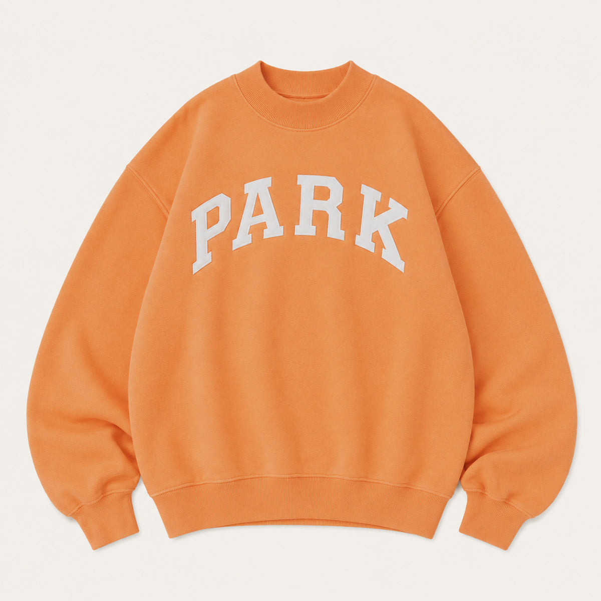 Oversized Mock Neck Varsity Sweatershirt