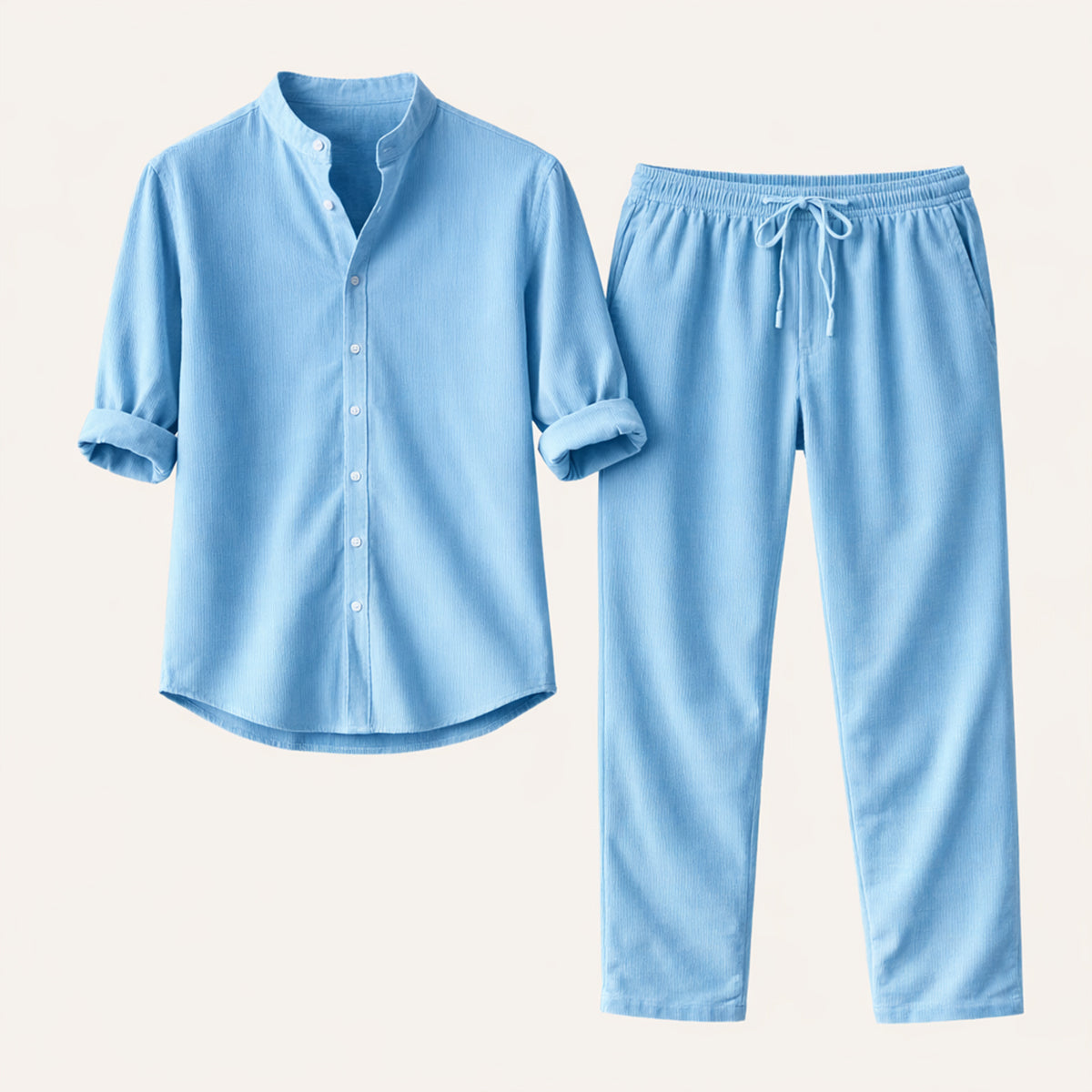 The Marble Arch Men’s Summer Casual Set – Shirt & Trousers