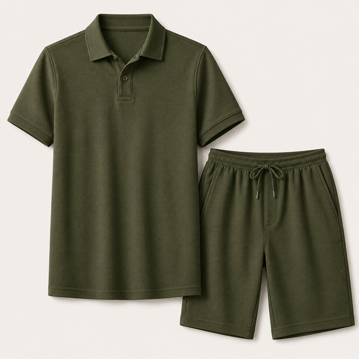 The Ashwood Creek Men’s Casual Co Ord Set – Shirt & Shorts