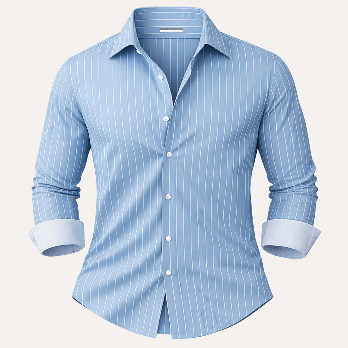 The Amalfi Men’s Casual Slim Fit Striped Button Up Shirt