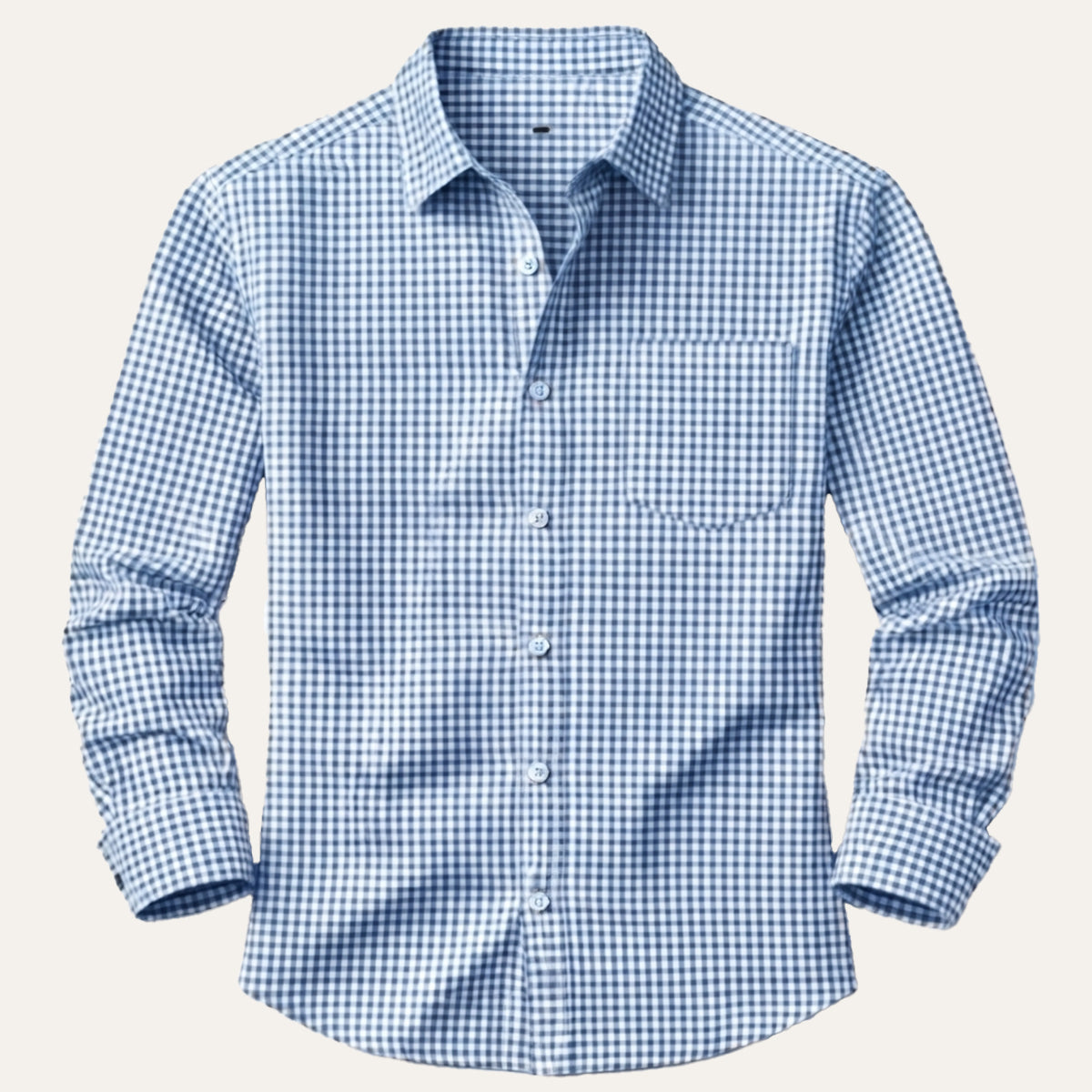 The Varenna Men’s Casual Button Down Checkered Dress Shirt