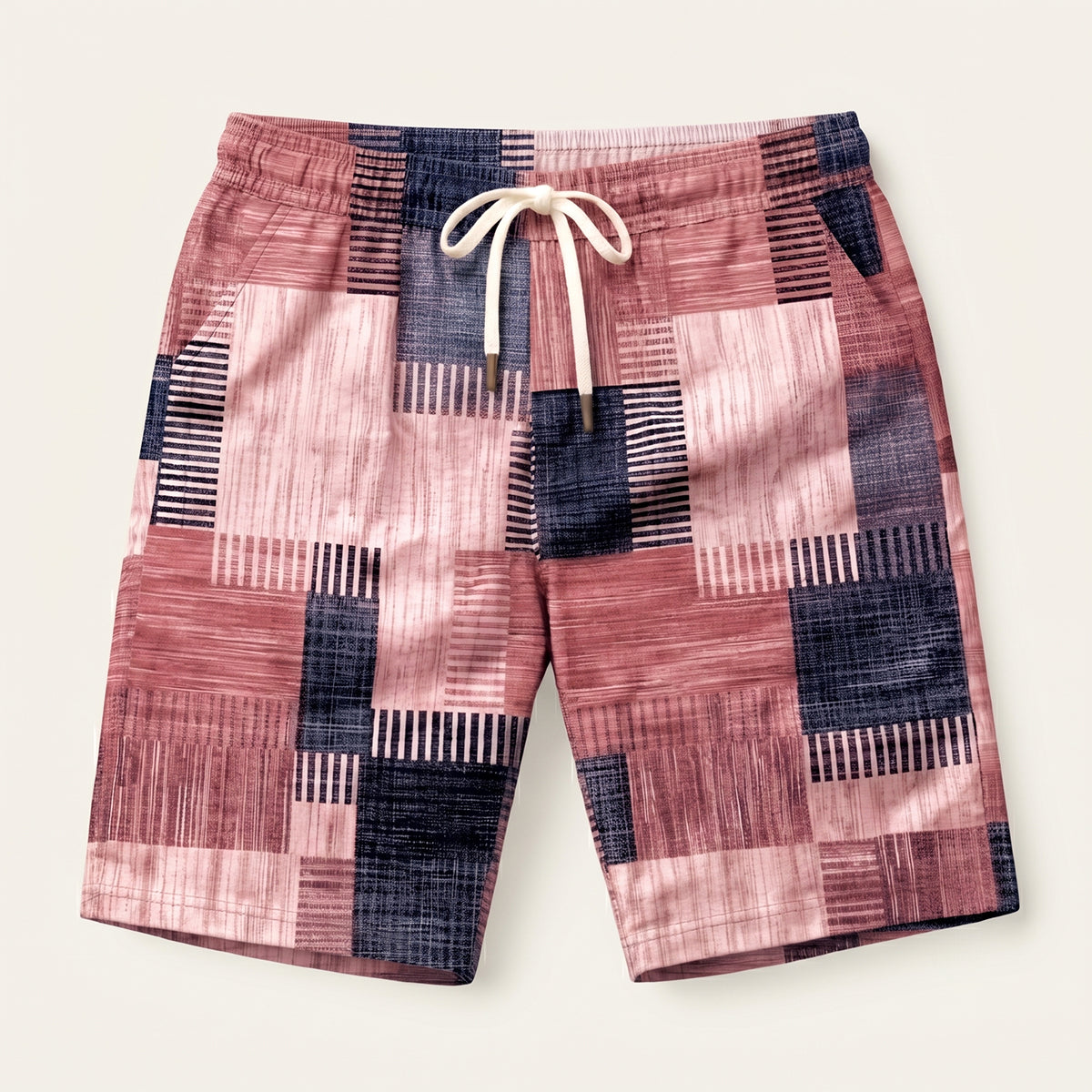The Stratford Men’s Casual Drawstring Checked Summer Shorts