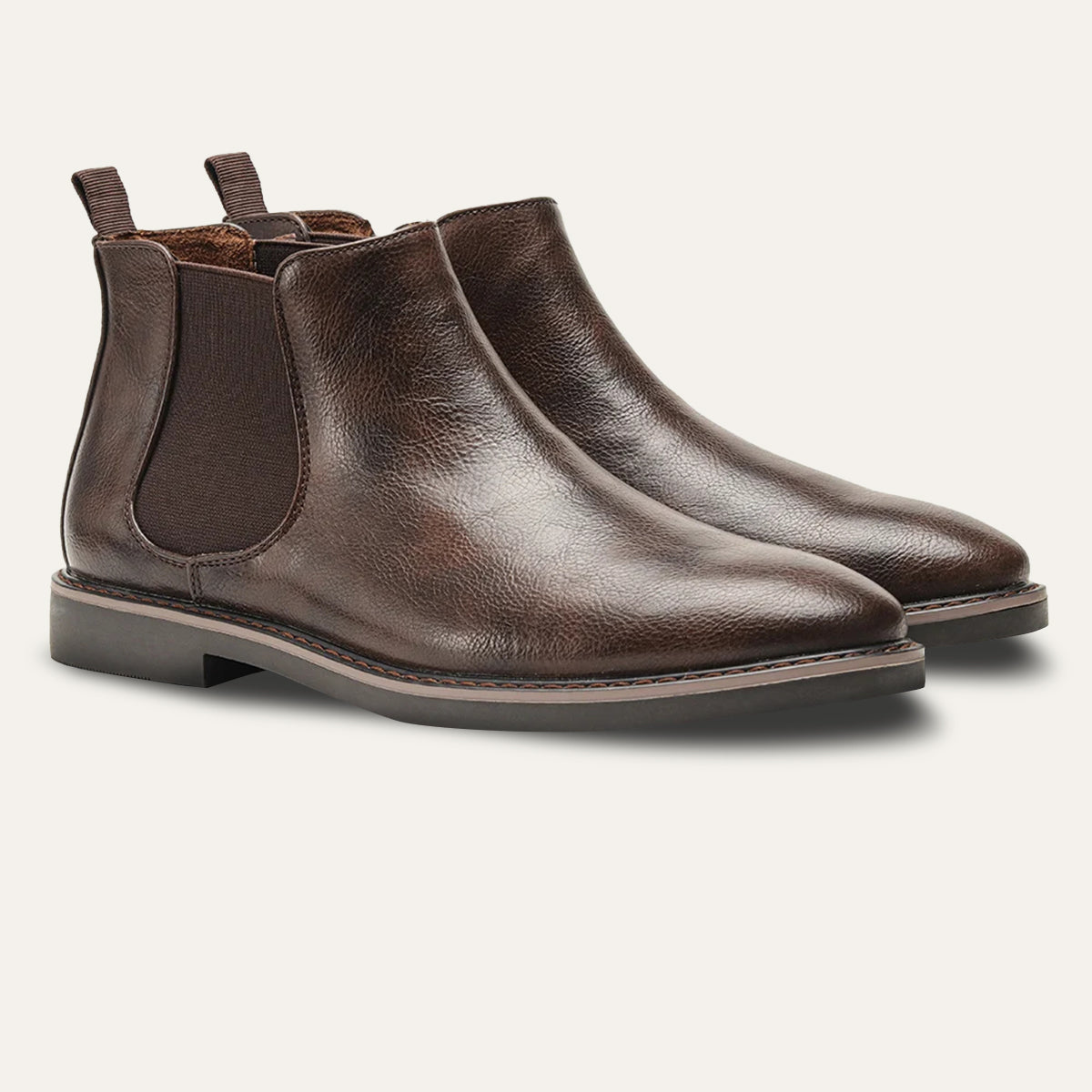 The Highlands Men's Durable Leather Chelsea Boots