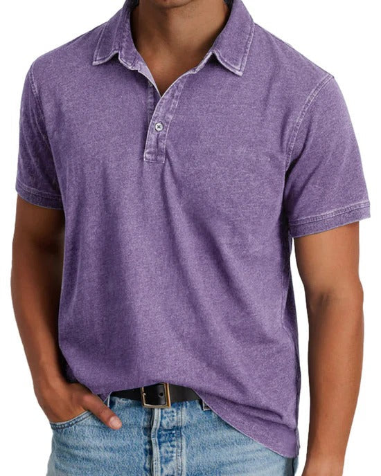 The Sirmione Men's Vintage Cotton Polo Shirt