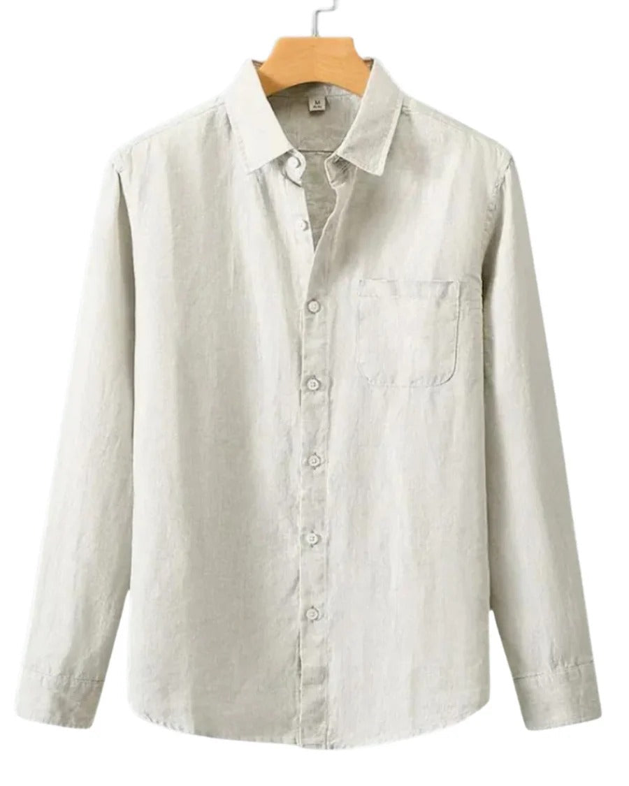 The Santa Monica Men’s Linen Lightweight Shirt