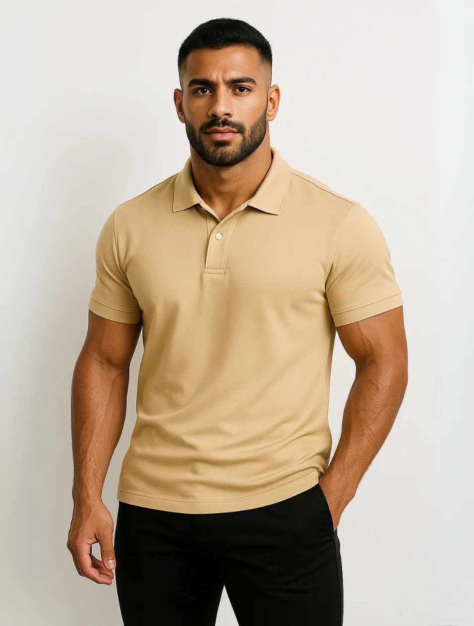 The Corsica Men's White Old Money Polo Shirt