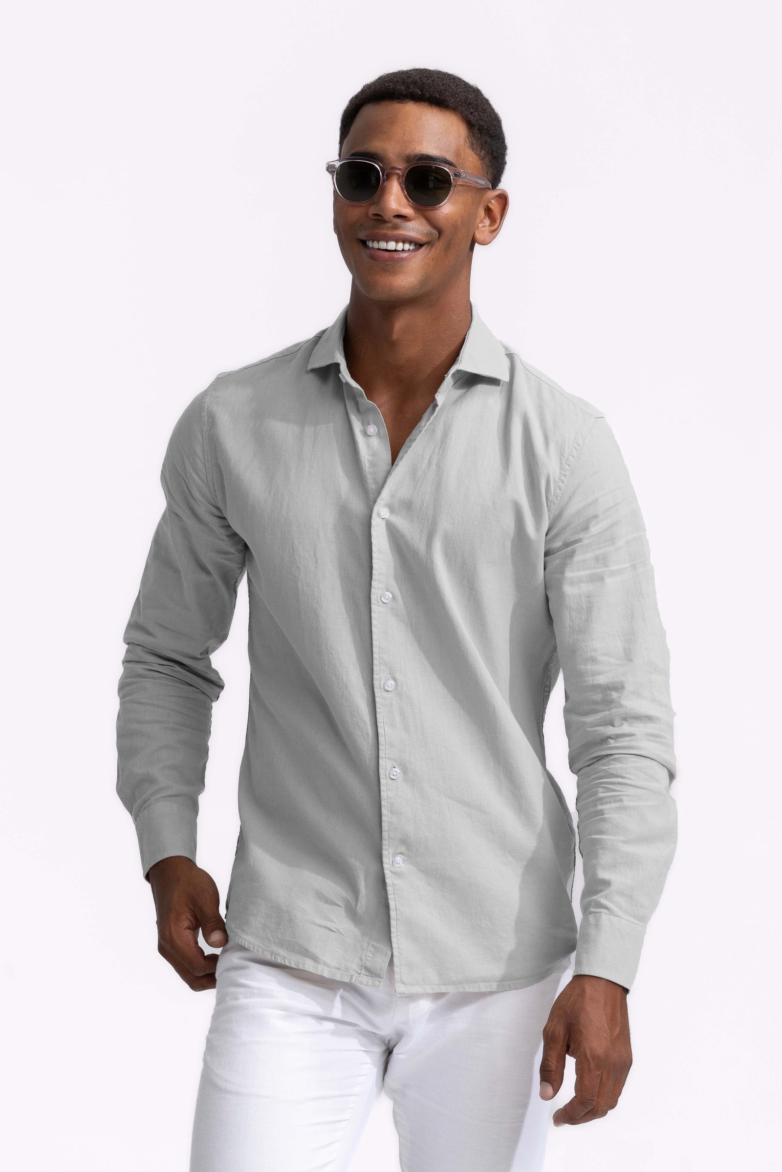 The Sorrento Men's Elegant Linen Button Down Shirt