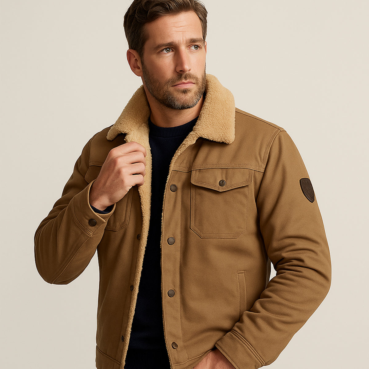 The York Warm Fleece Lined Winter Coat for Men