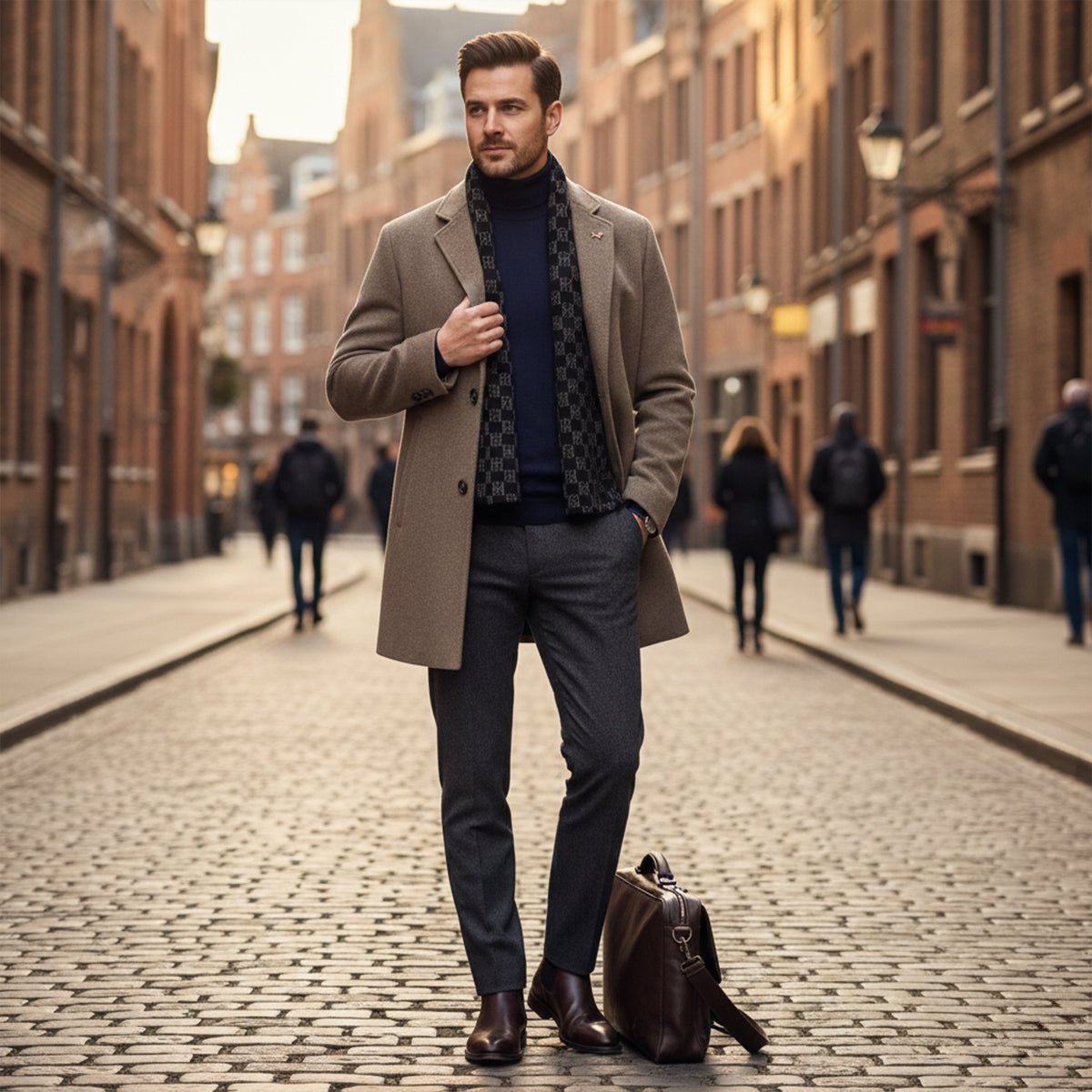 The Brighton Men's Warm Fur Lined Winter Coat