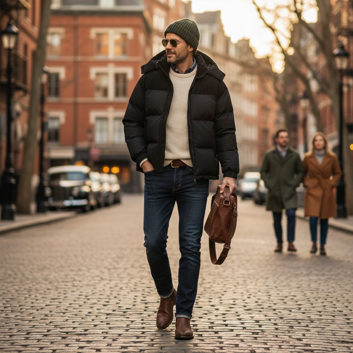 The Stonewell Men’s Thick Winter Puffer Hooded Jacket