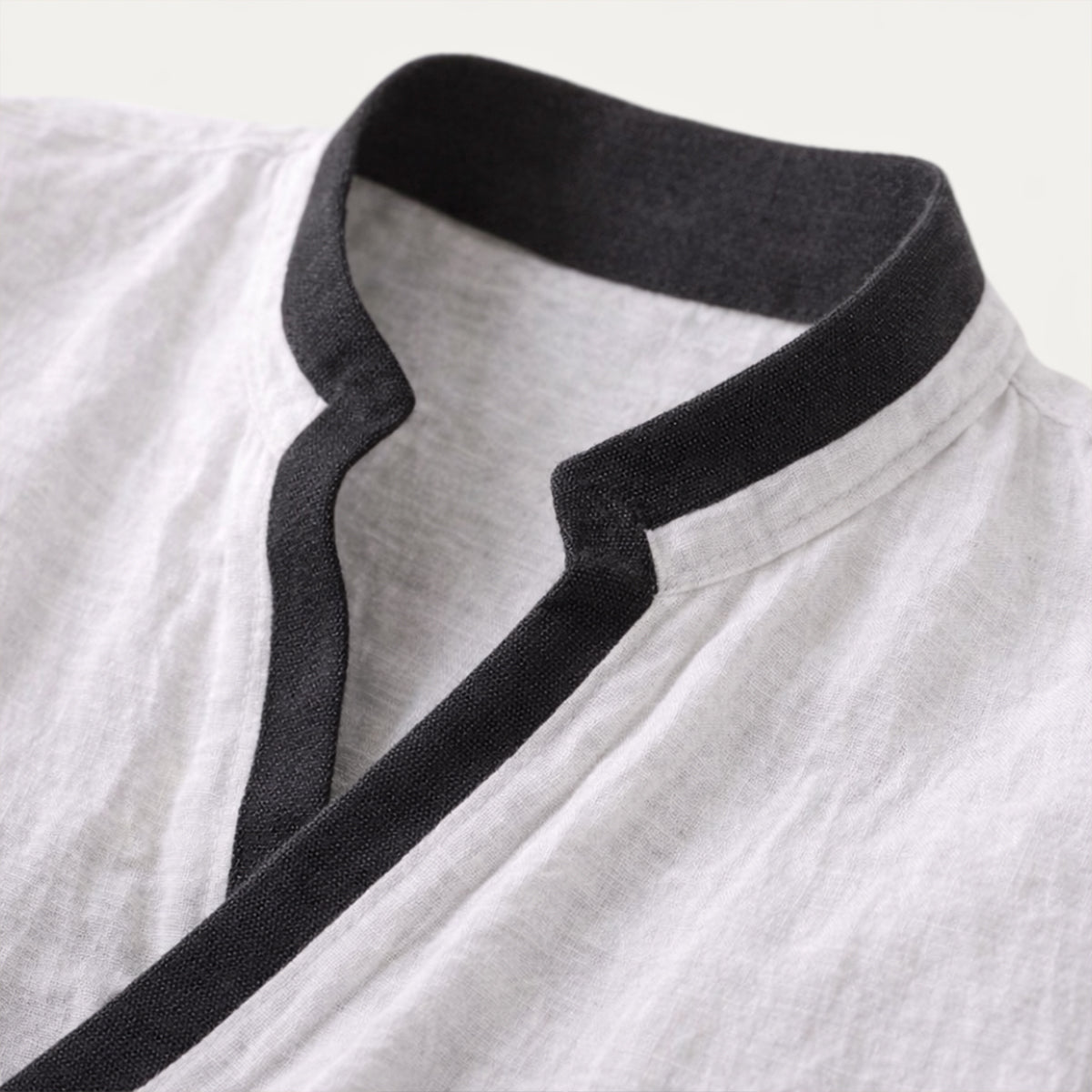 The Toulouse Men’s Lightweight V Neck Buttonless Shirt