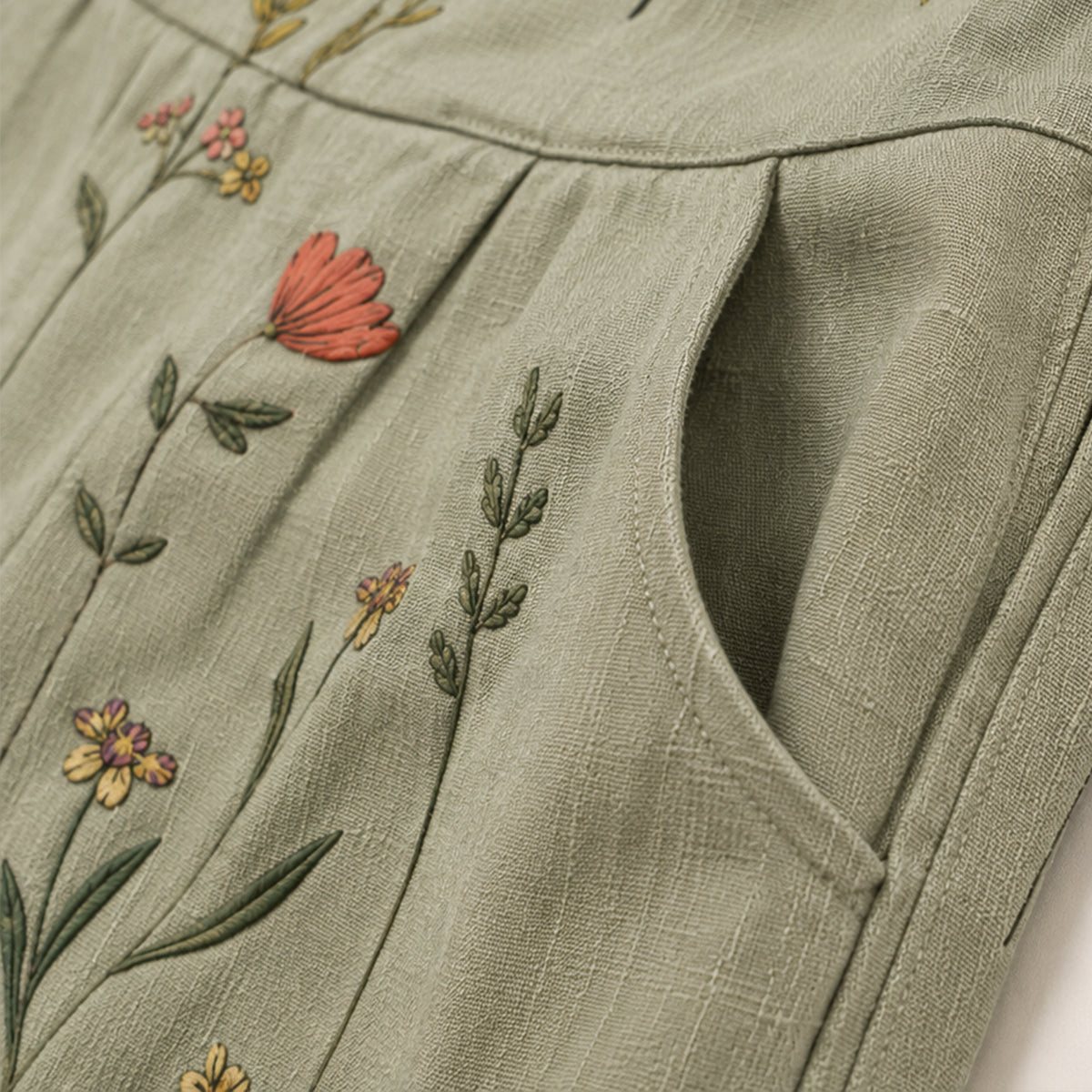 Casual Woven Strap Jumpsuit with Front Patch Pockets