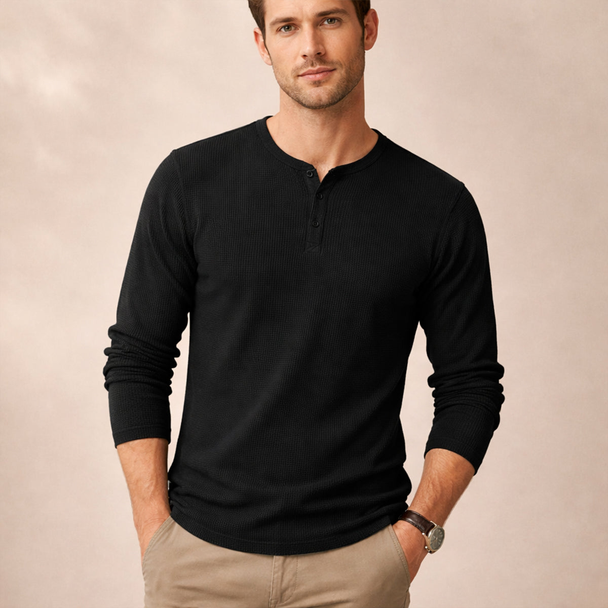 The Meadowwood Ridge Men’s Textured Stripe Button Down Retro Shirt