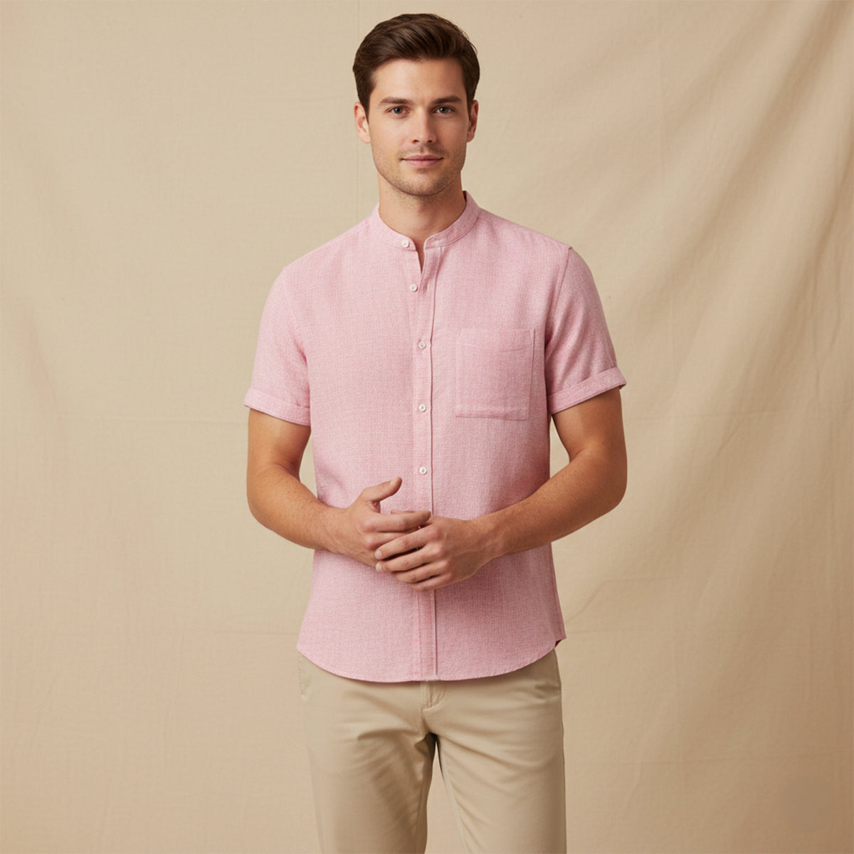 The Winchester Men’s Oversized Cotton Linen Beach Shirt