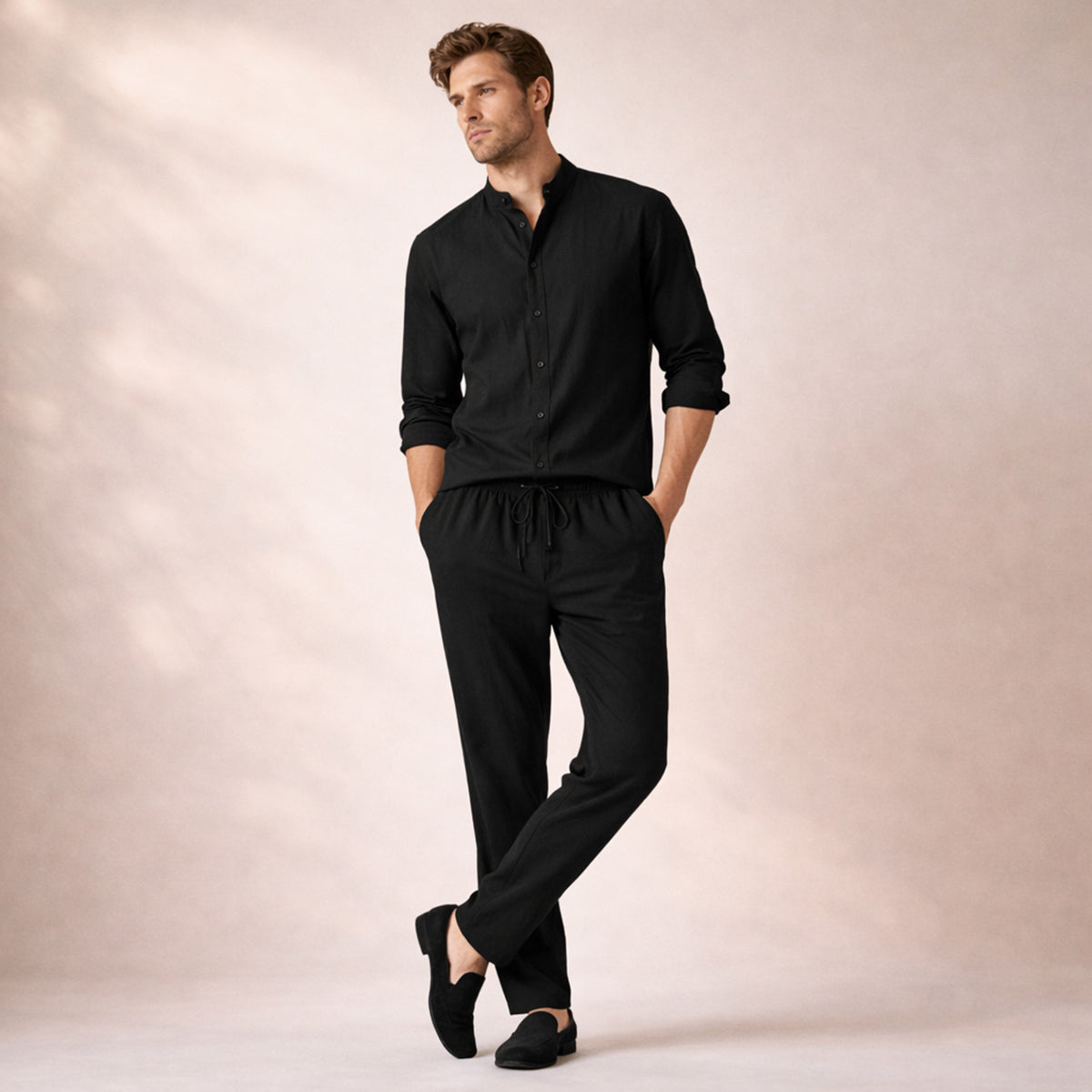The Hampton Men’s Summer Lightweight Set – Shirt & Trousers
