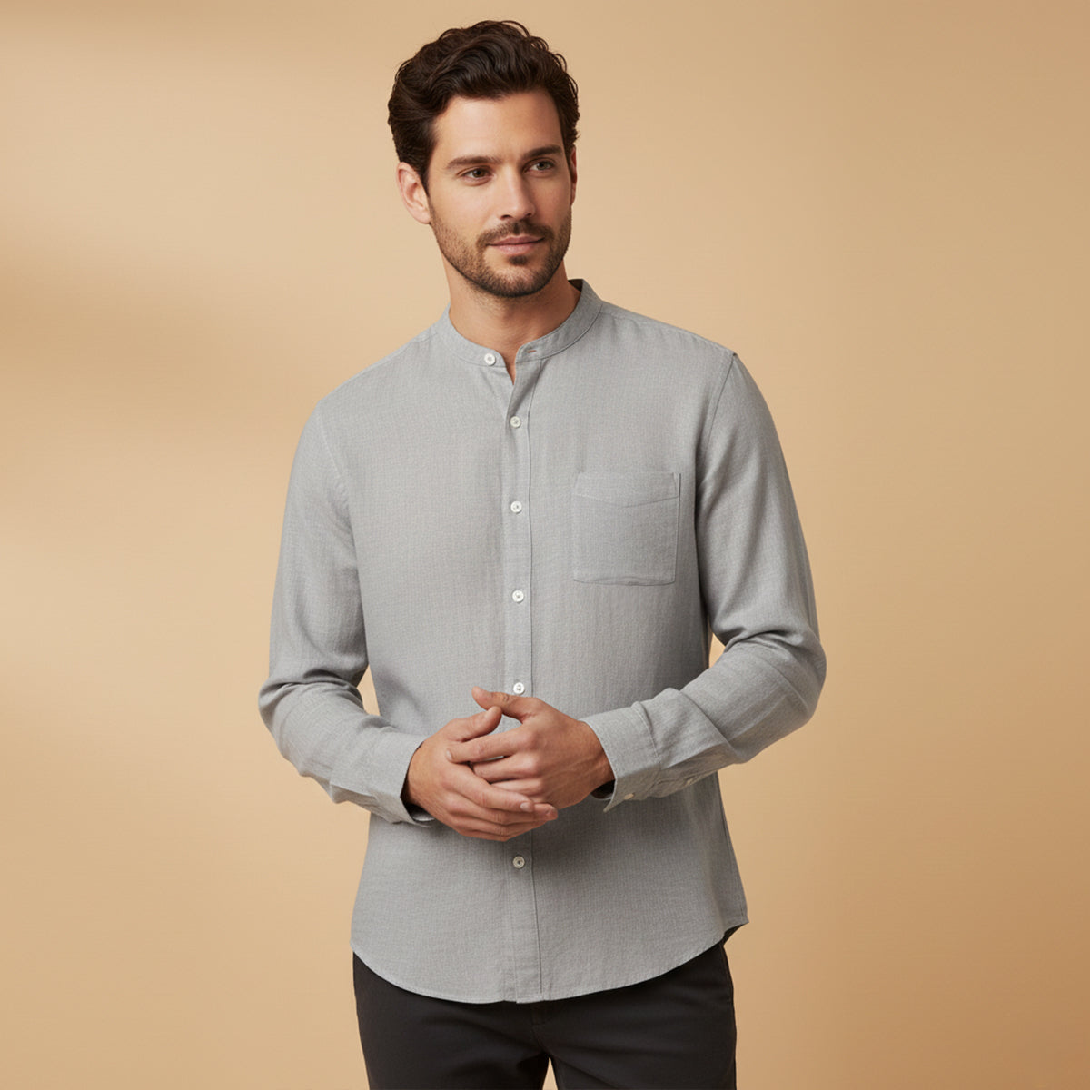 The Brighton Linen Shirt – Long Sleeve Shirt for Men