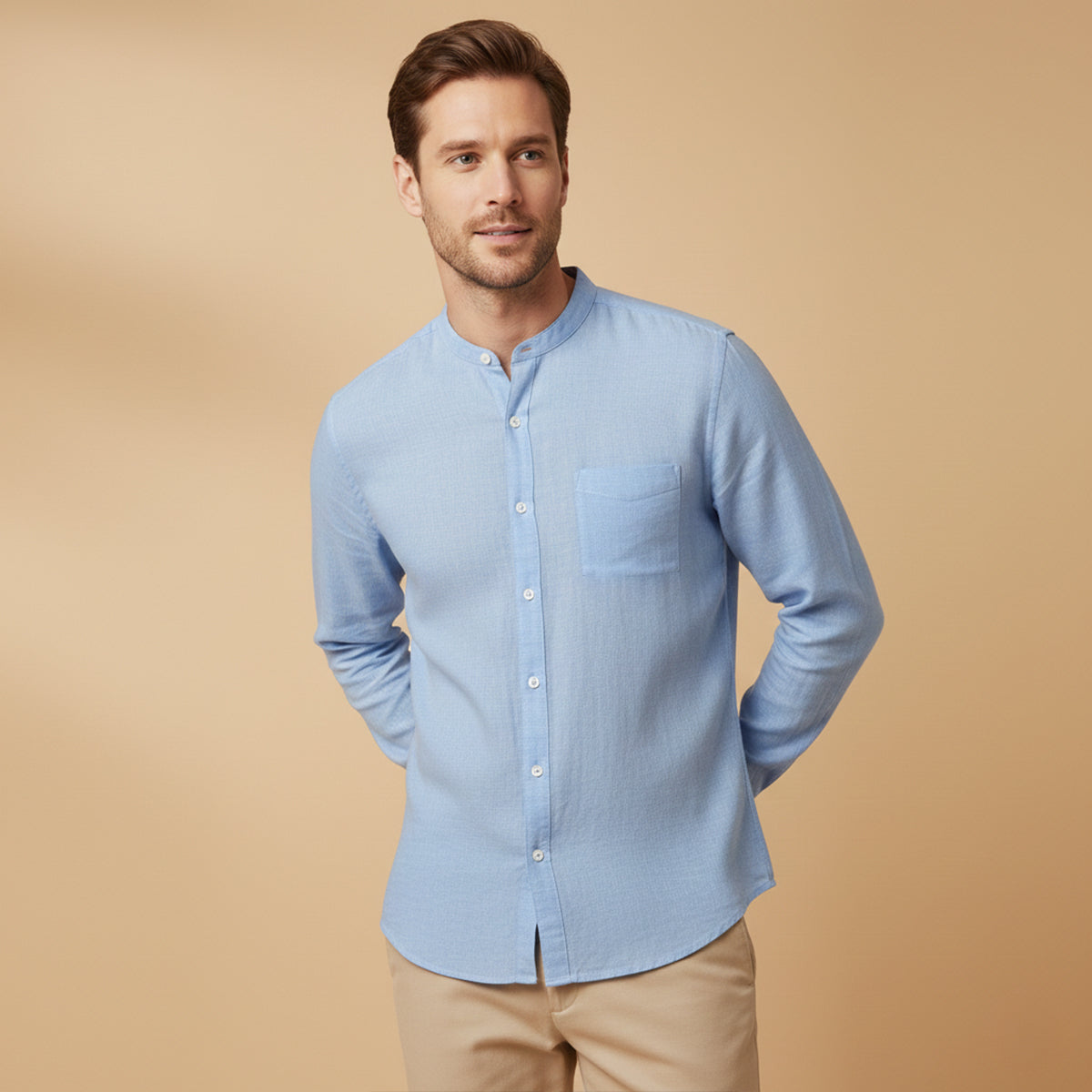 The Brighton Linen Shirt – Long Sleeve Shirt for Men