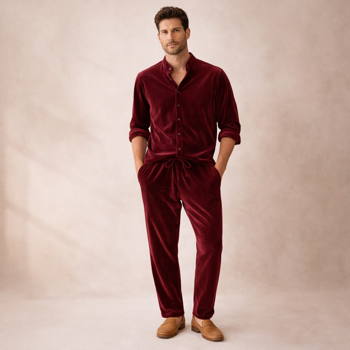 The Marble Arch Men’s Summer Casual Set – Shirt & Trousers
