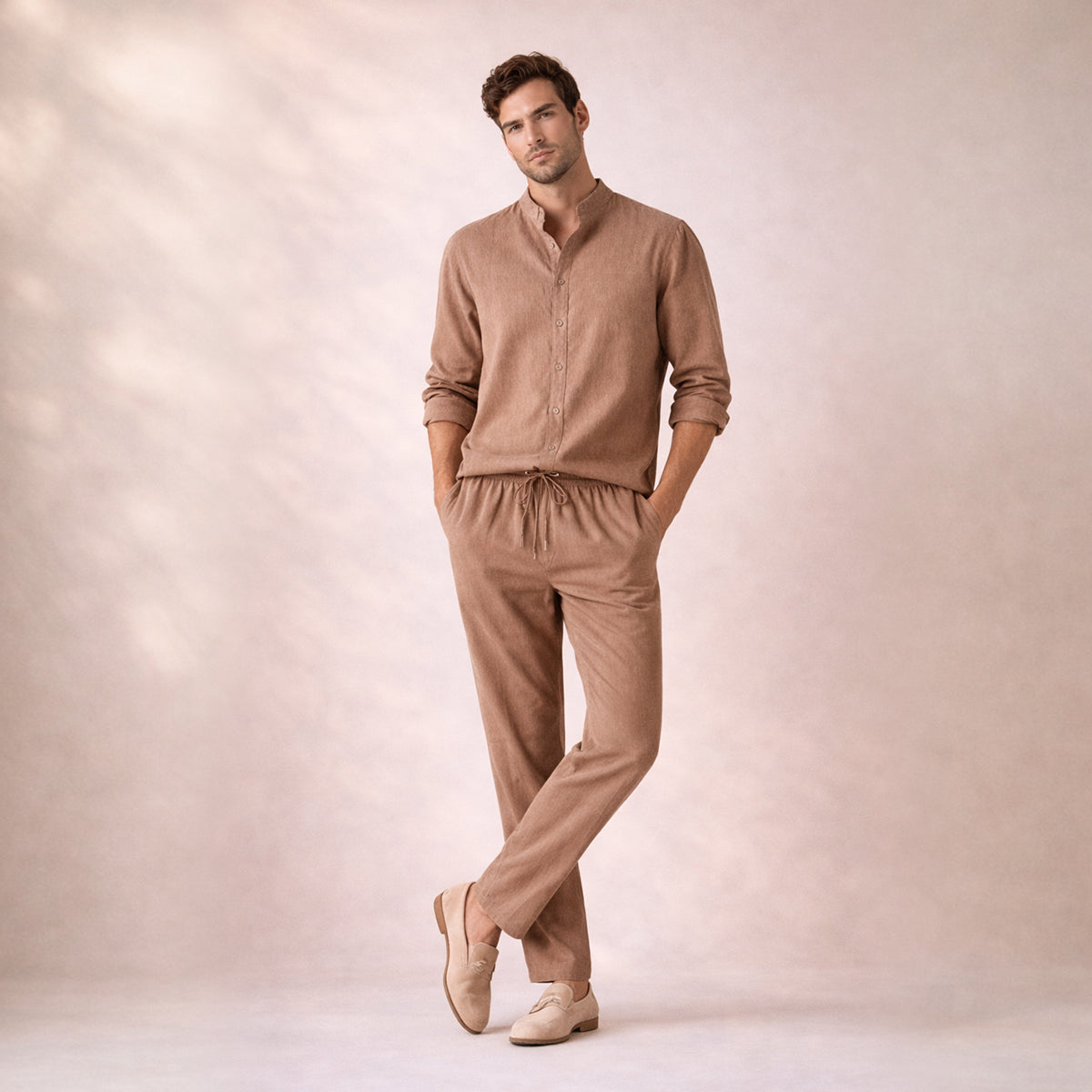 The Hampton Men’s Summer Lightweight Set – Shirt & Trousers