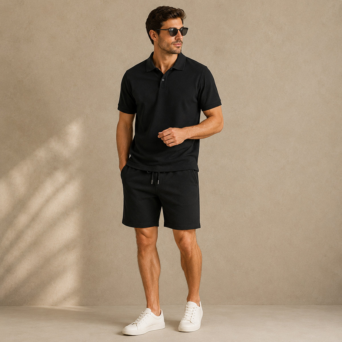 The Ashwood Creek Men’s Casual Co Ord Set – Shirt & Shorts