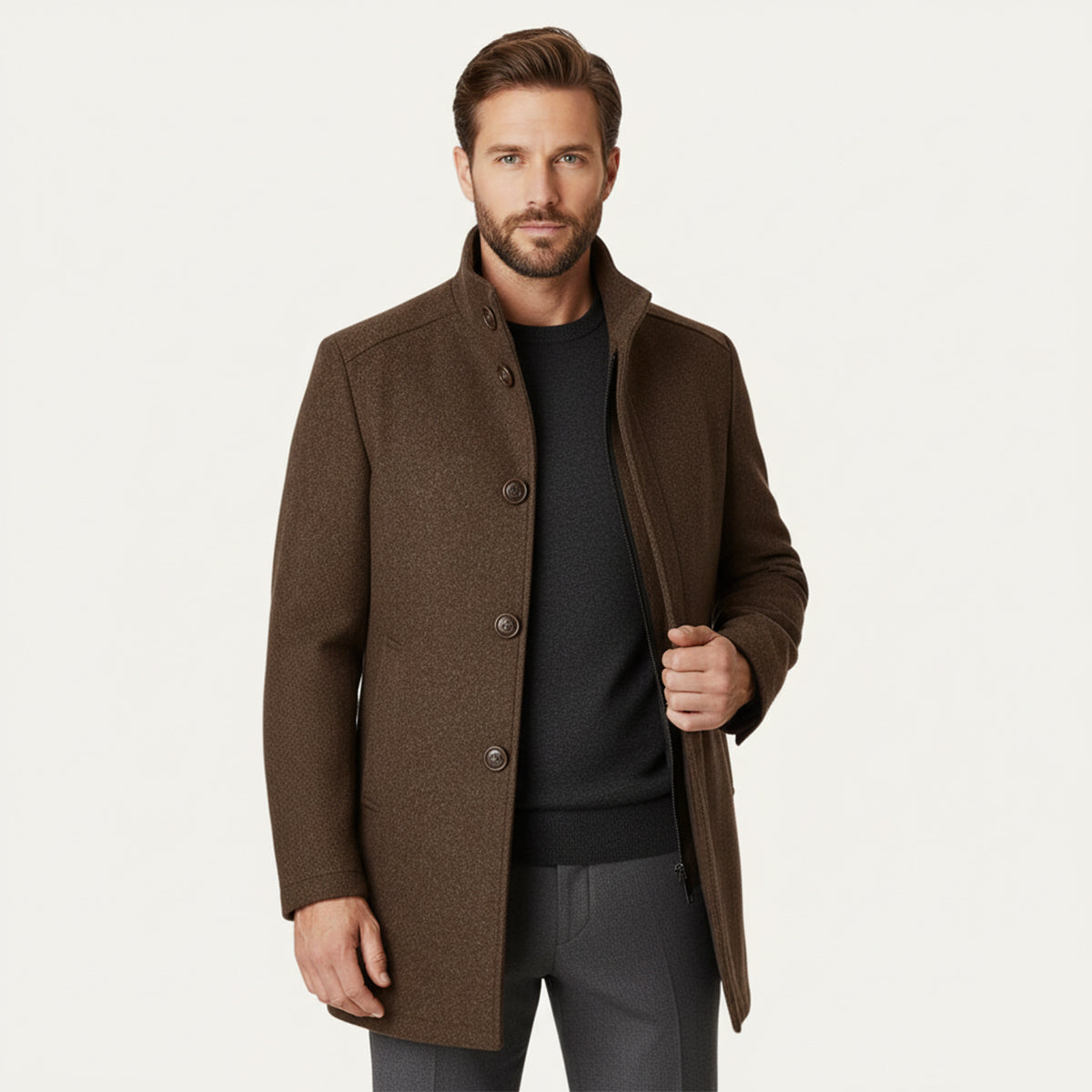 The Vienna Wool Coat – Men’s Classic Winter Overcoat