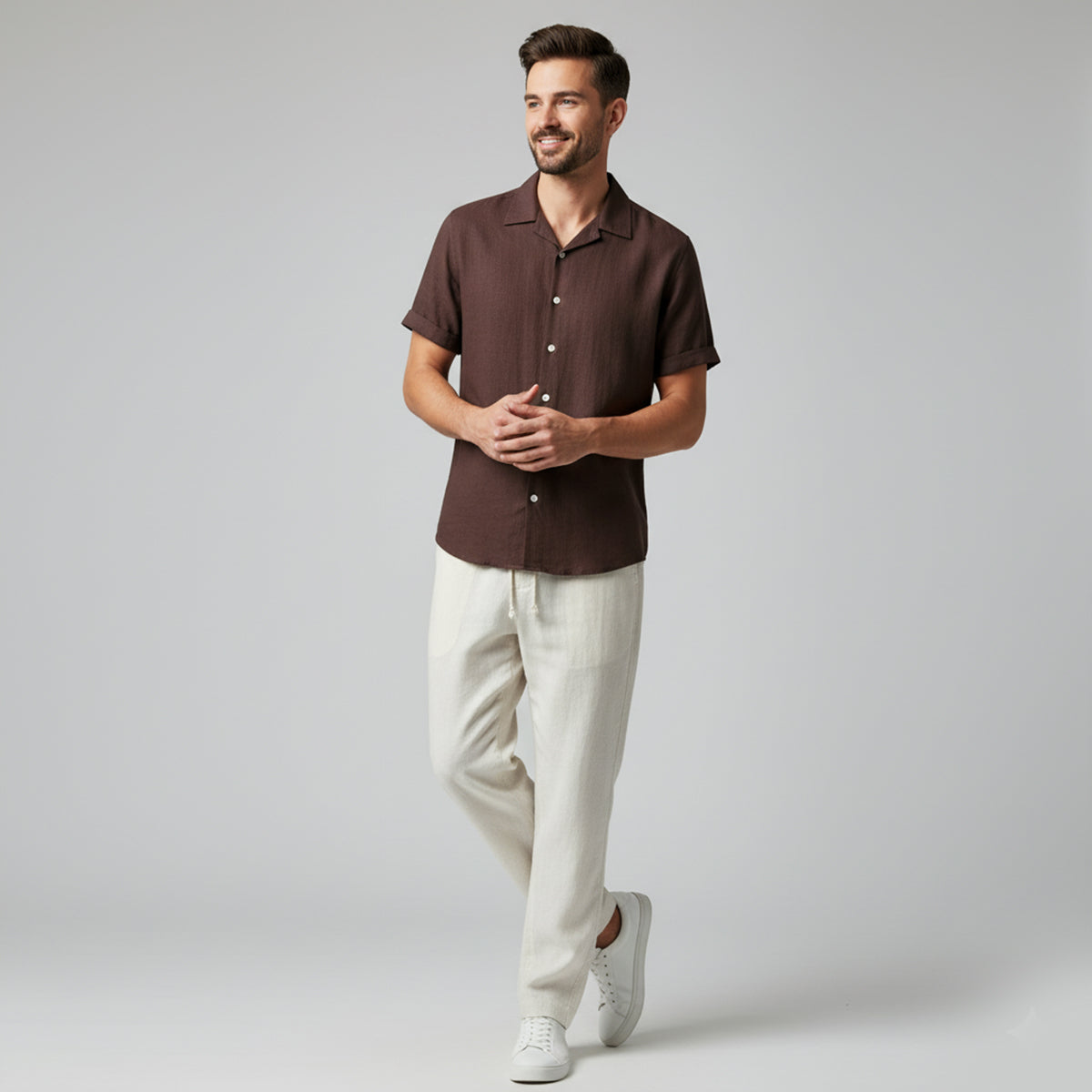 The Amalfi Linen Set – Summer Shirt & Pants for Men