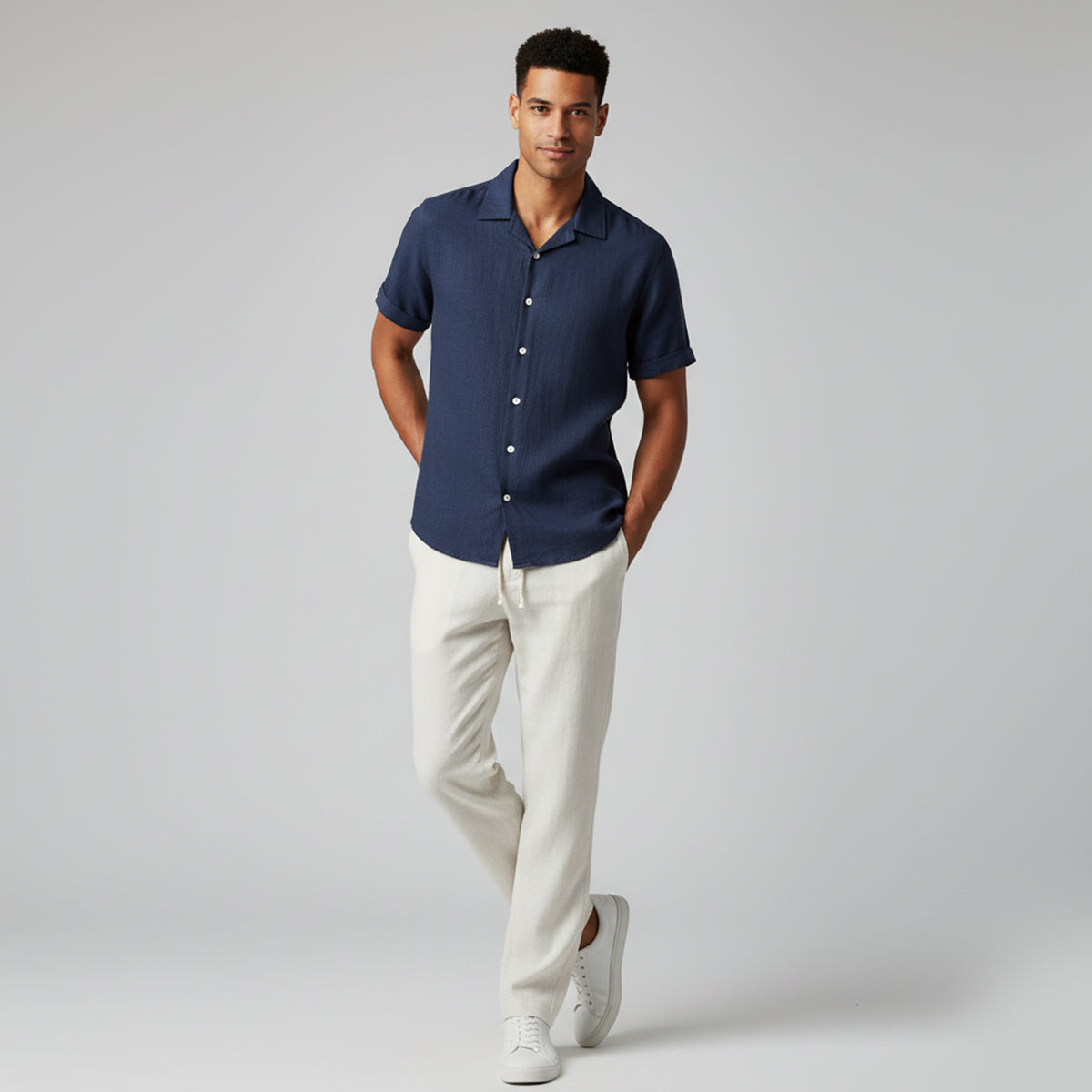 The Amalfi Linen Set – Summer Shirt & Pants for Men