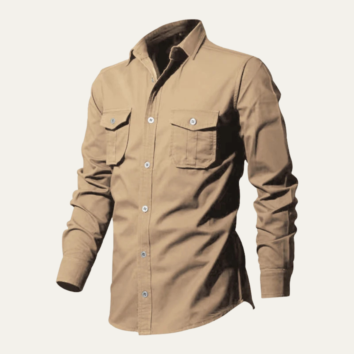 The Brookwater Men’s Retro Solid Button Up Shirt