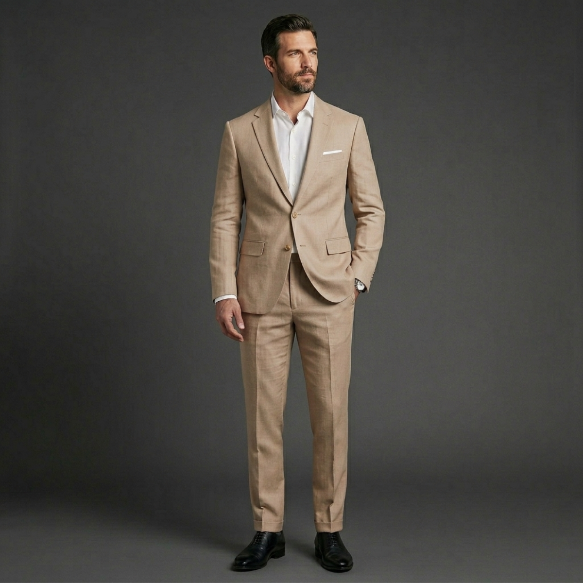 The Brescia Men’s Two Piece Suit – Slim Fit Blazer and Pants Formal Set