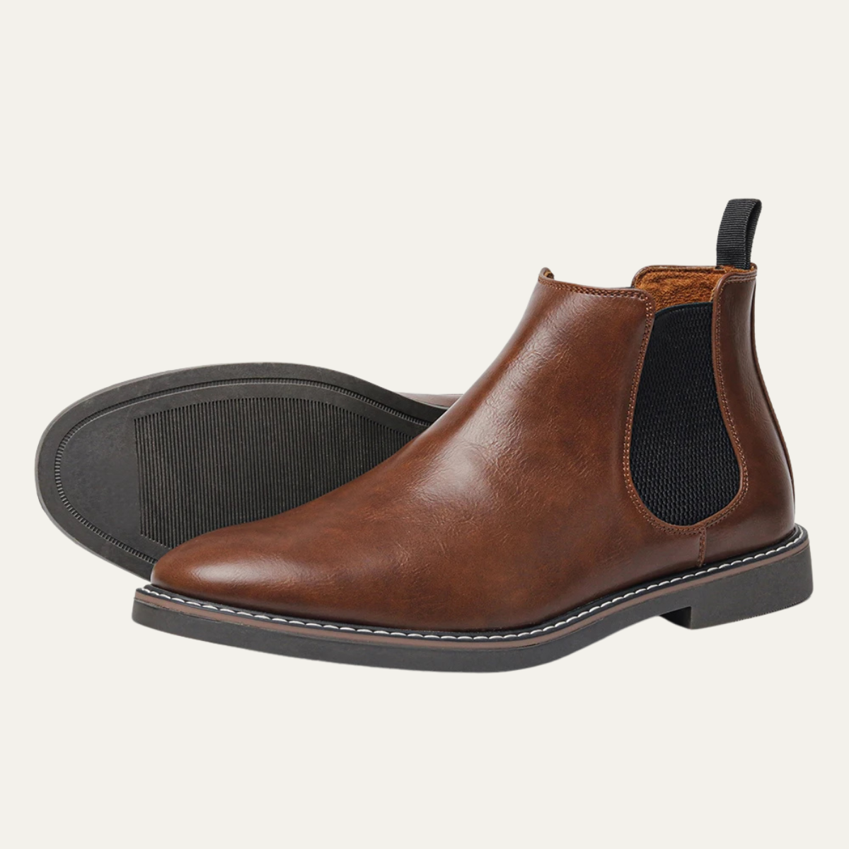 The Treviso Men's Retro Smart Casual Slip-On Chelsea Boots