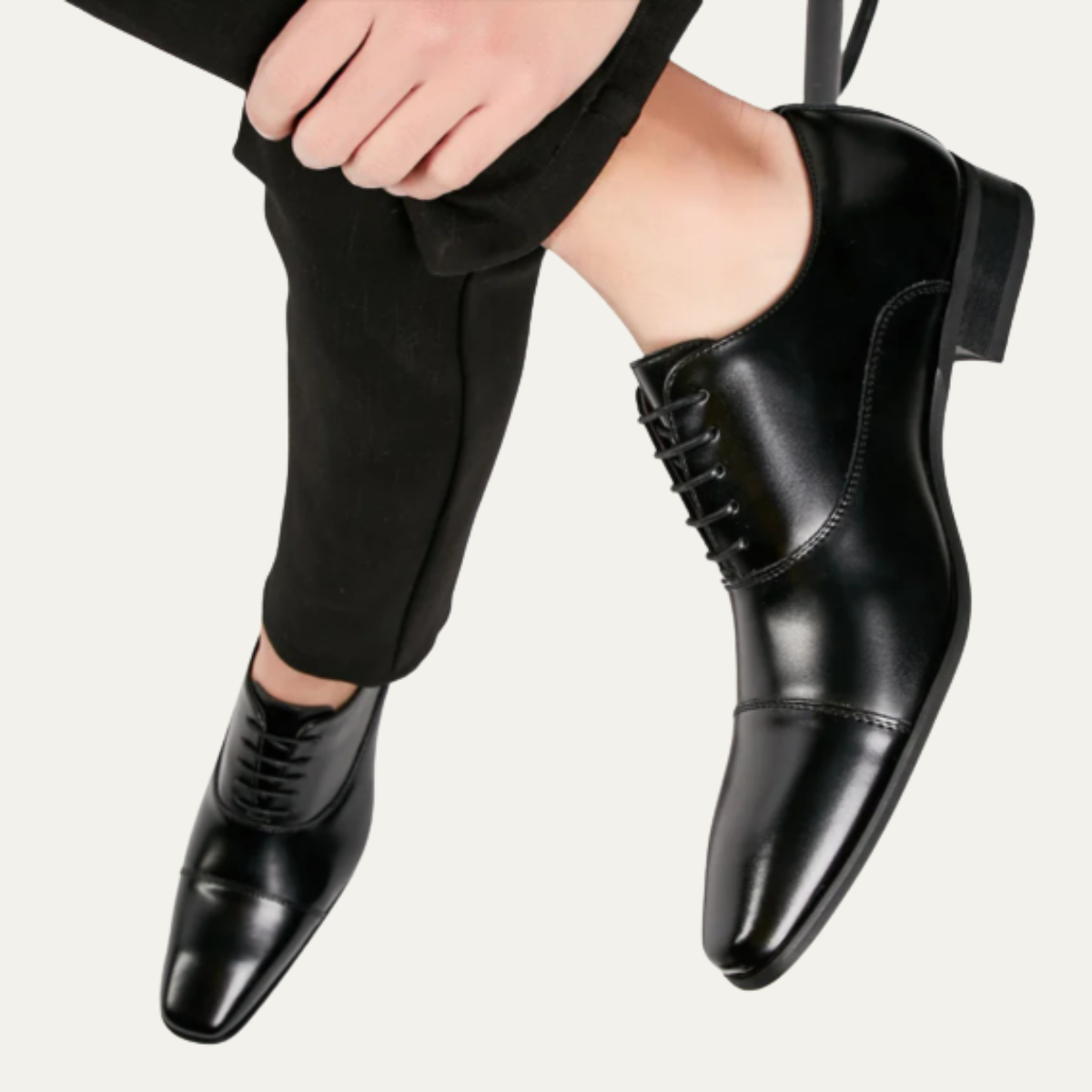 The Albright Men’s Polished Formal Lace Up Leather Dress Shoes