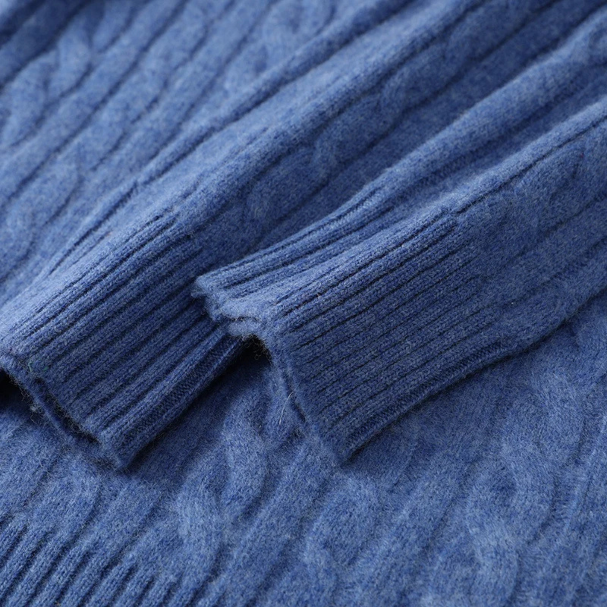 The Pinecrest Men's Warm Mock Neck Winter Knit Half Zip Sweater