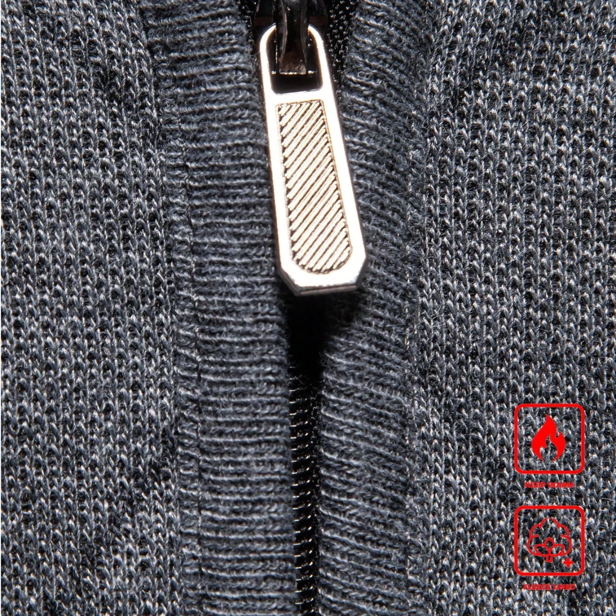 The Ashford Hill Men's Diamond Pattern Quarter Zip Knit Sweater