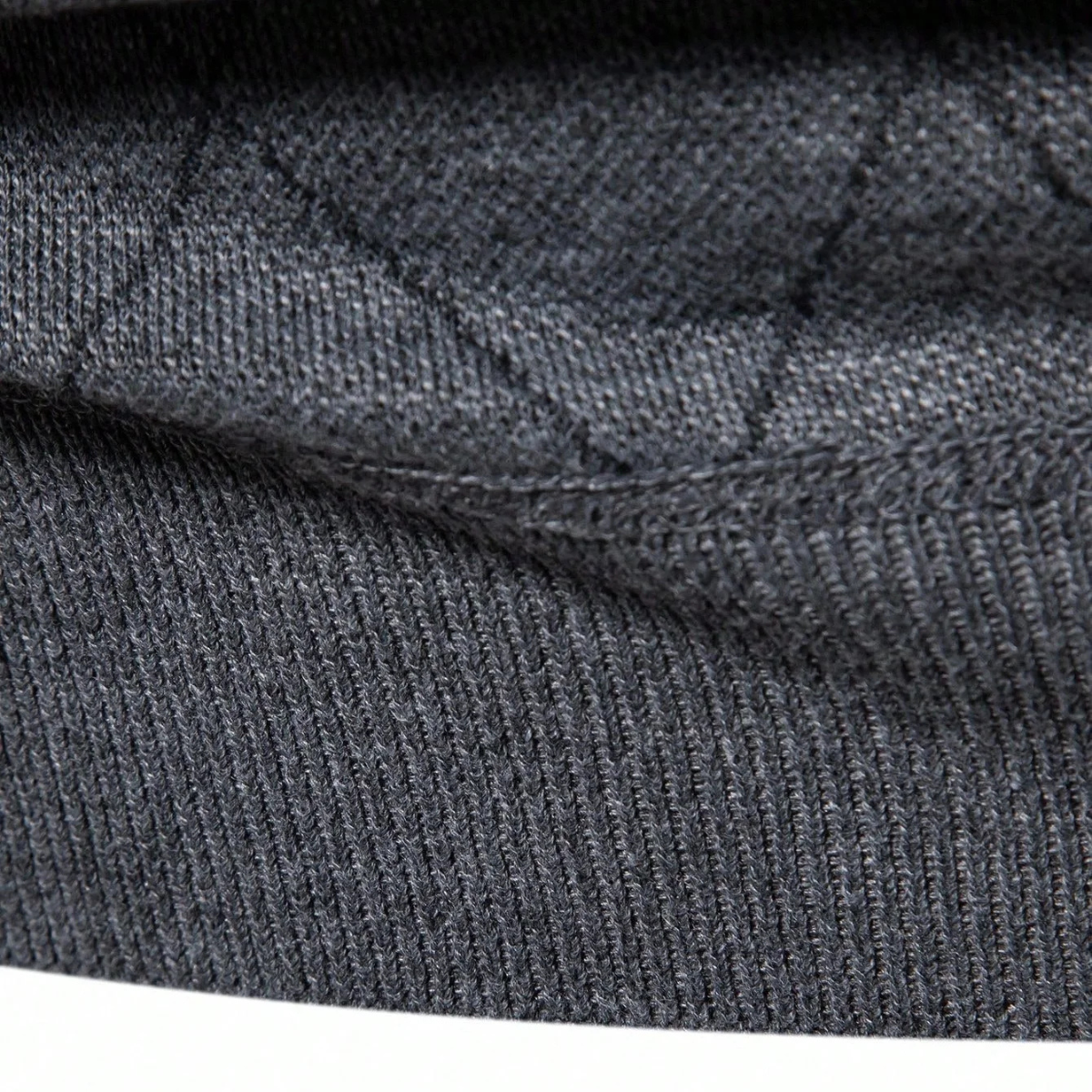 The Ashford Hill Men's Diamond Pattern Quarter Zip Knit Sweater