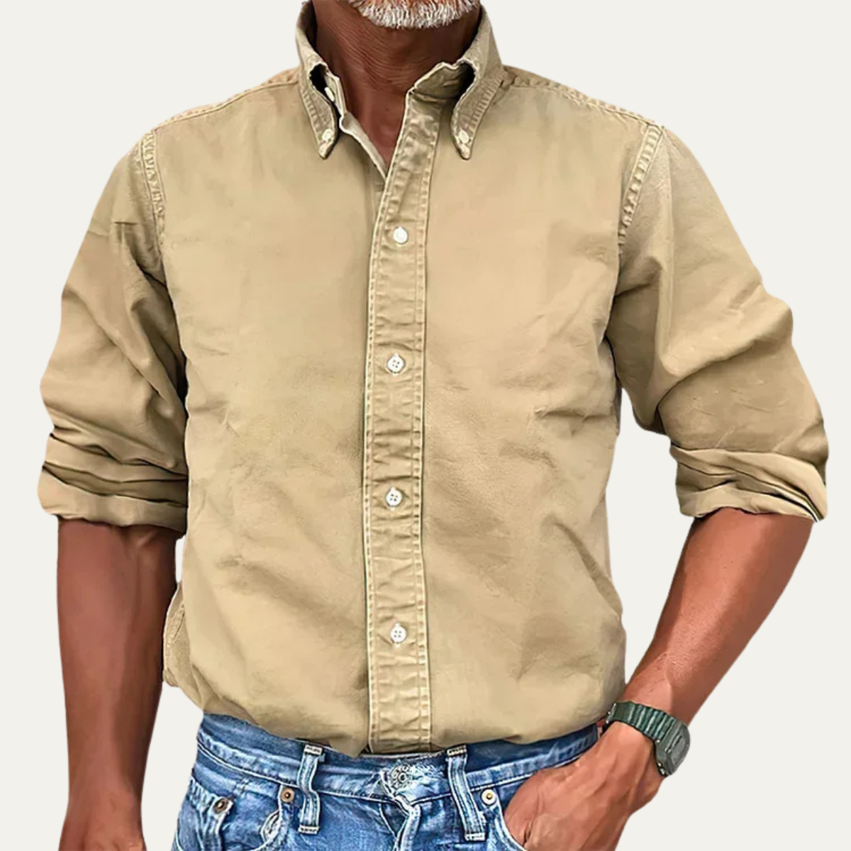 The Vercelli Men’s Solid Colour Button Down Casual Shirt