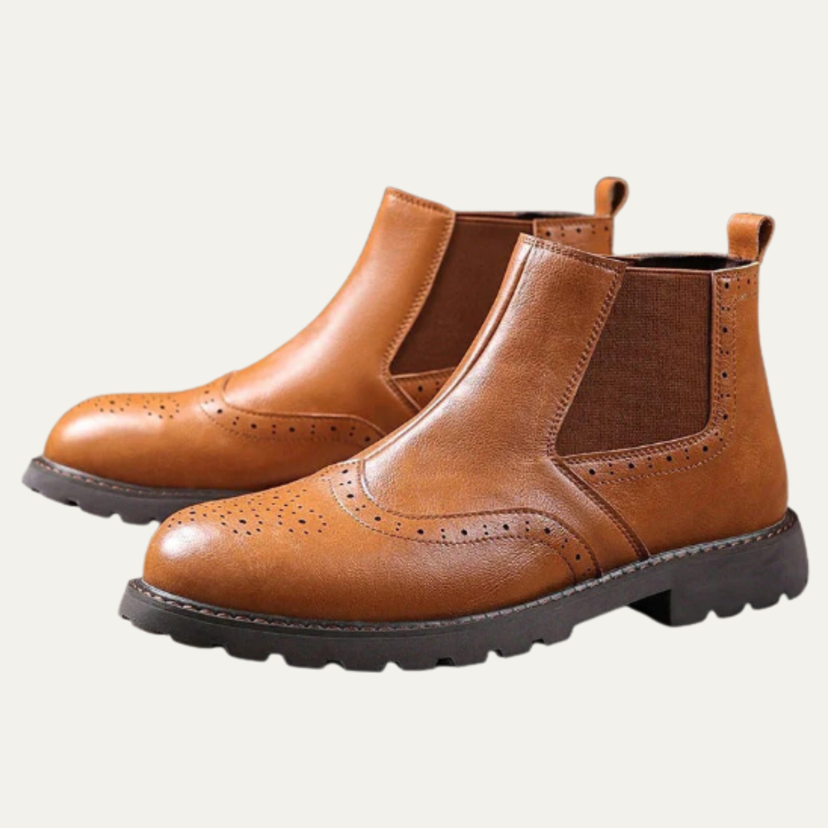 The Oxford Leather Chelsea Boots – Men’s Brogue Ankle Boots