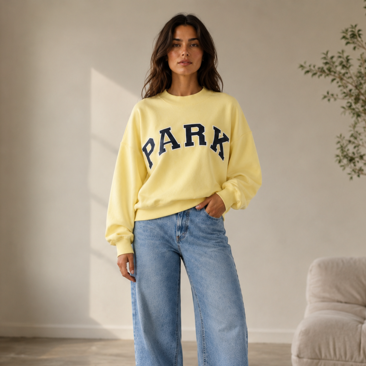 Oversized Varsity Sweatershirt & Hoodie