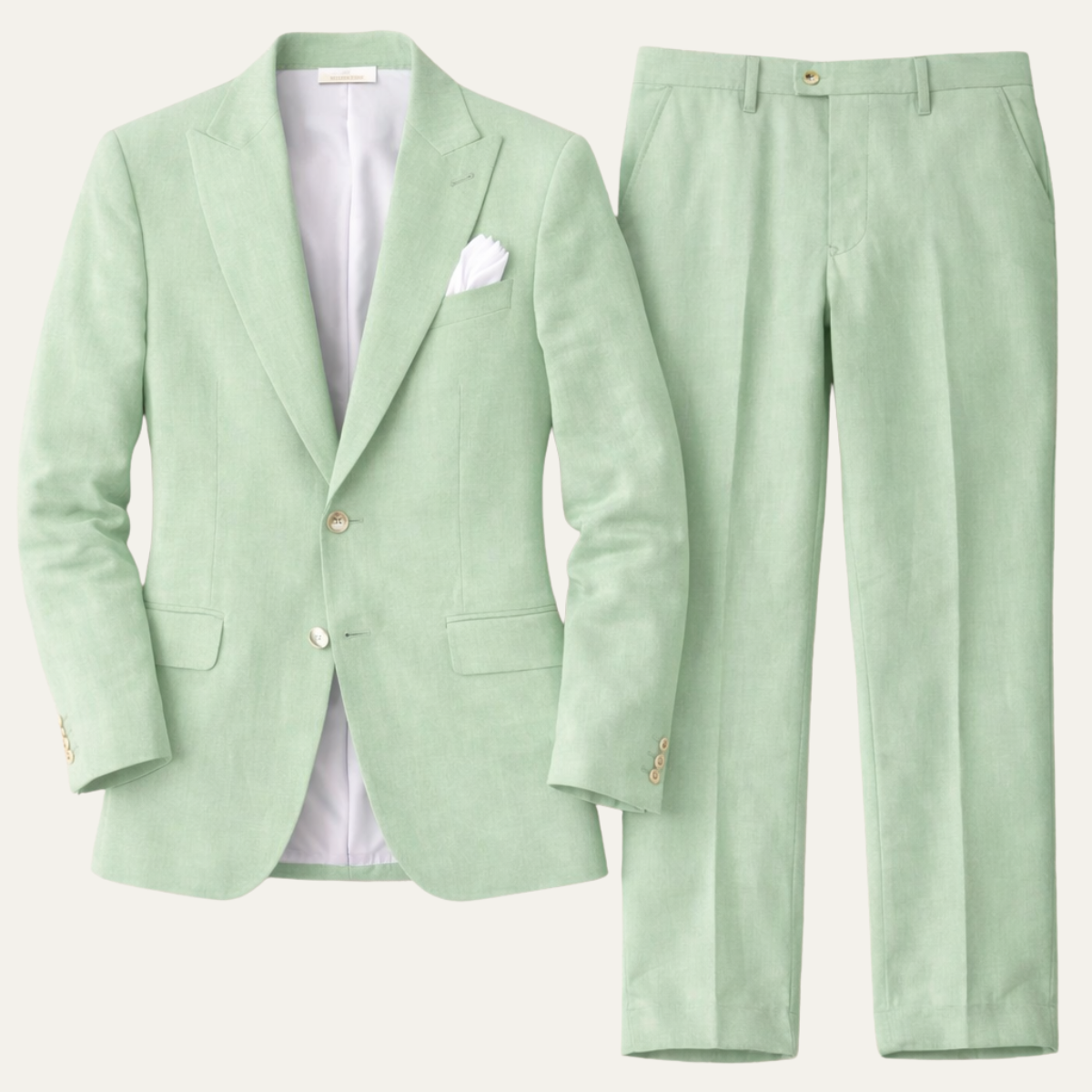 The Lausanne Men’s Casual Linen Suit Set – Blazer &amp; Pants