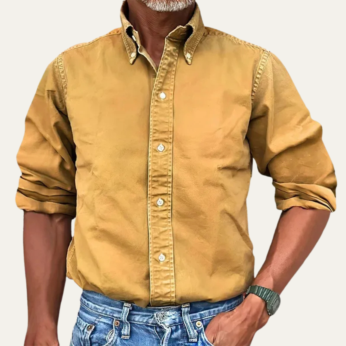 The Vercelli Men’s Solid Colour Button Down Casual Shirt