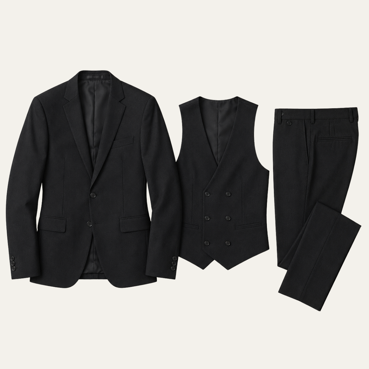 The Remington Men’s 3 Piece Slim Fit Tuxedo Suit Set – Formal Wedding &amp; Business Suit