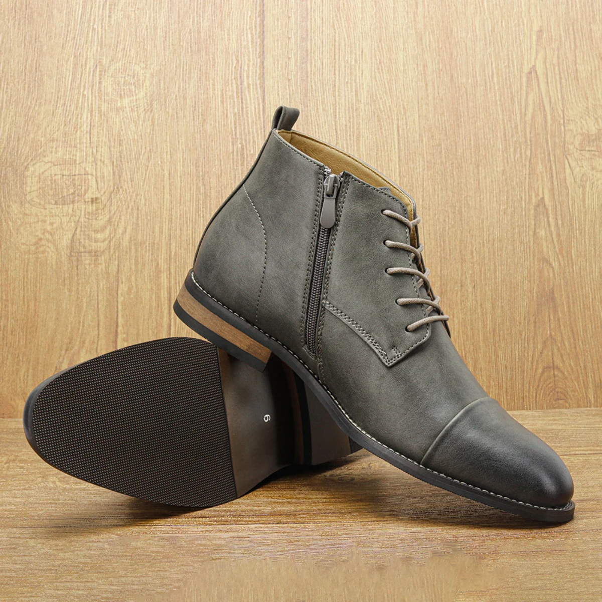 The Briarstone Men’s Leather Lace Up Smart Casual Ankle Boots