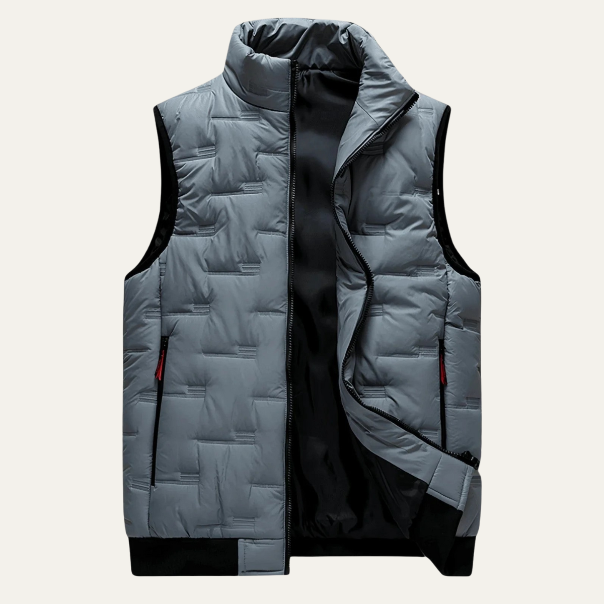 The Belgravia Men’s Luxury Black Puffer Quilted Vest - 2025