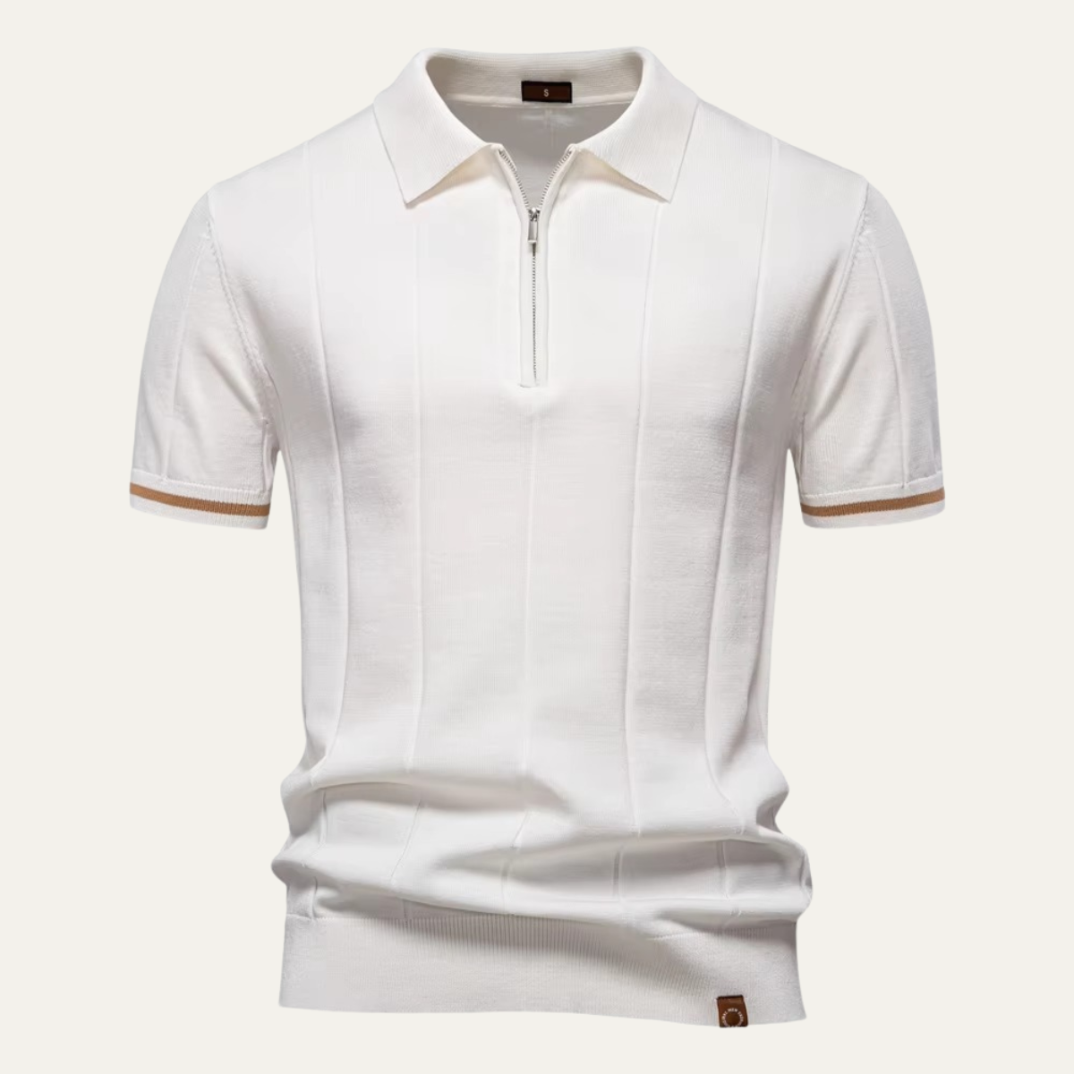 The Ashton Men’s Knit Zip Polo Shirt