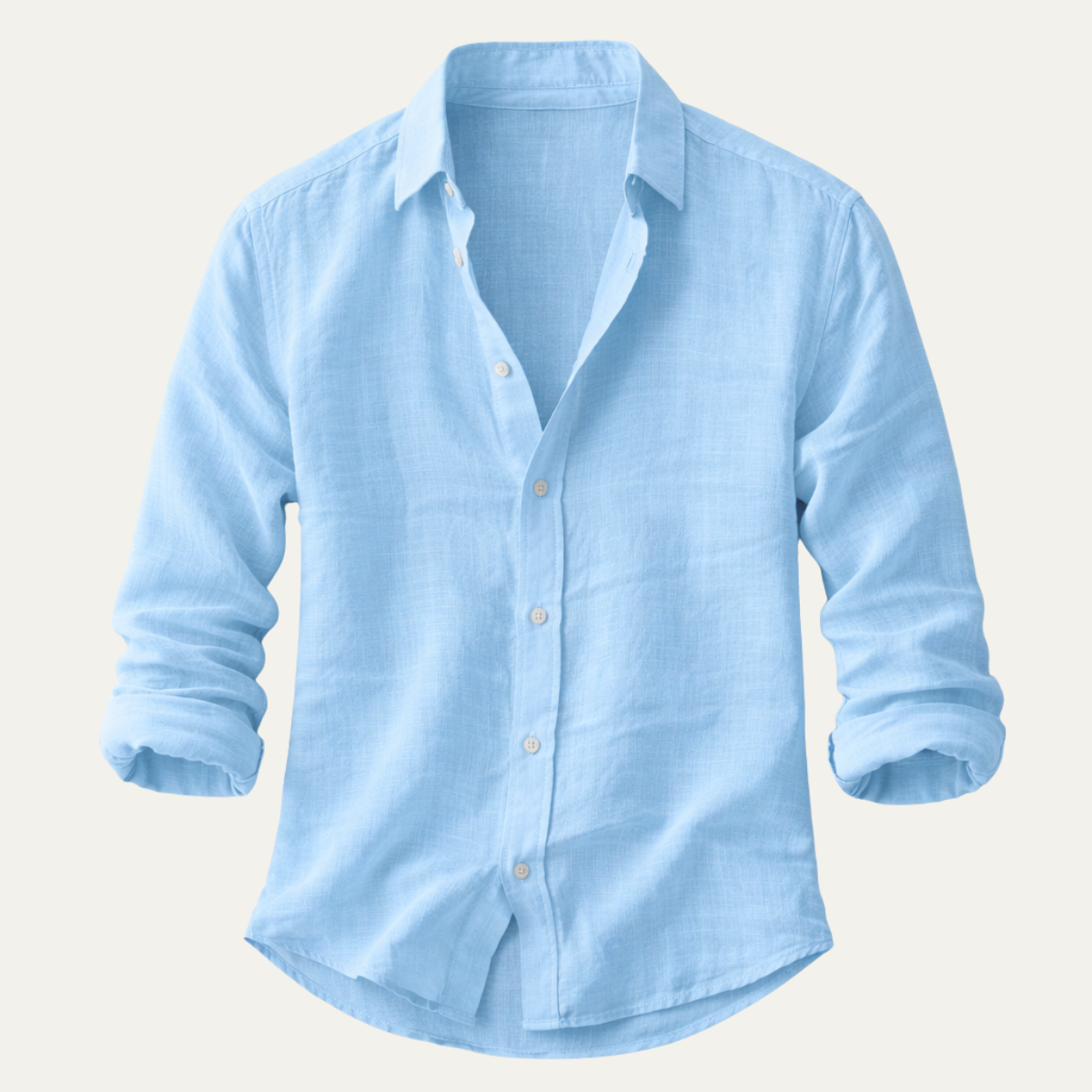 The Oakridge Park Men’s Cotton Linen Lightweight Beach Shirt