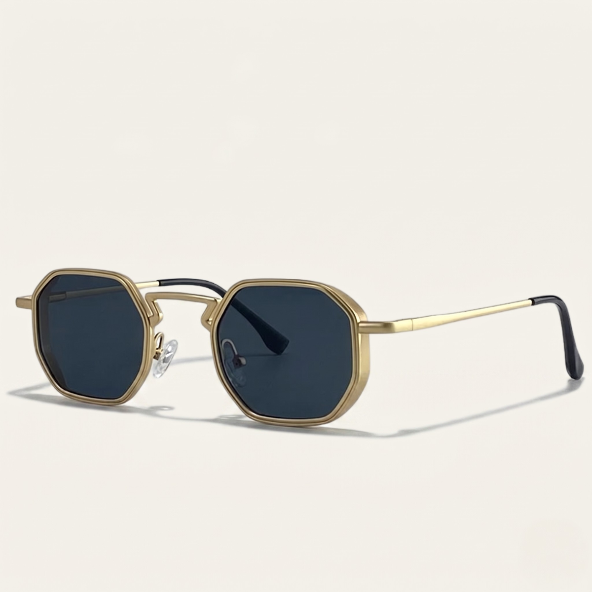 The Burlington Men's Retro Hexagon Sunglasses