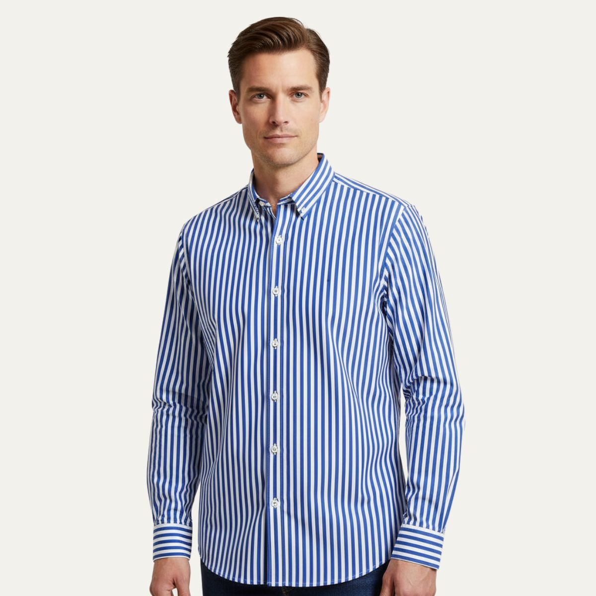The London Striped Cotton Shirt for Men