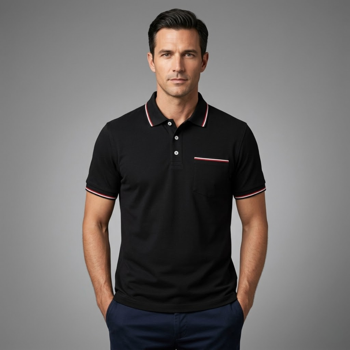 The Brenton Men’s Smart Golf Polo Shirt