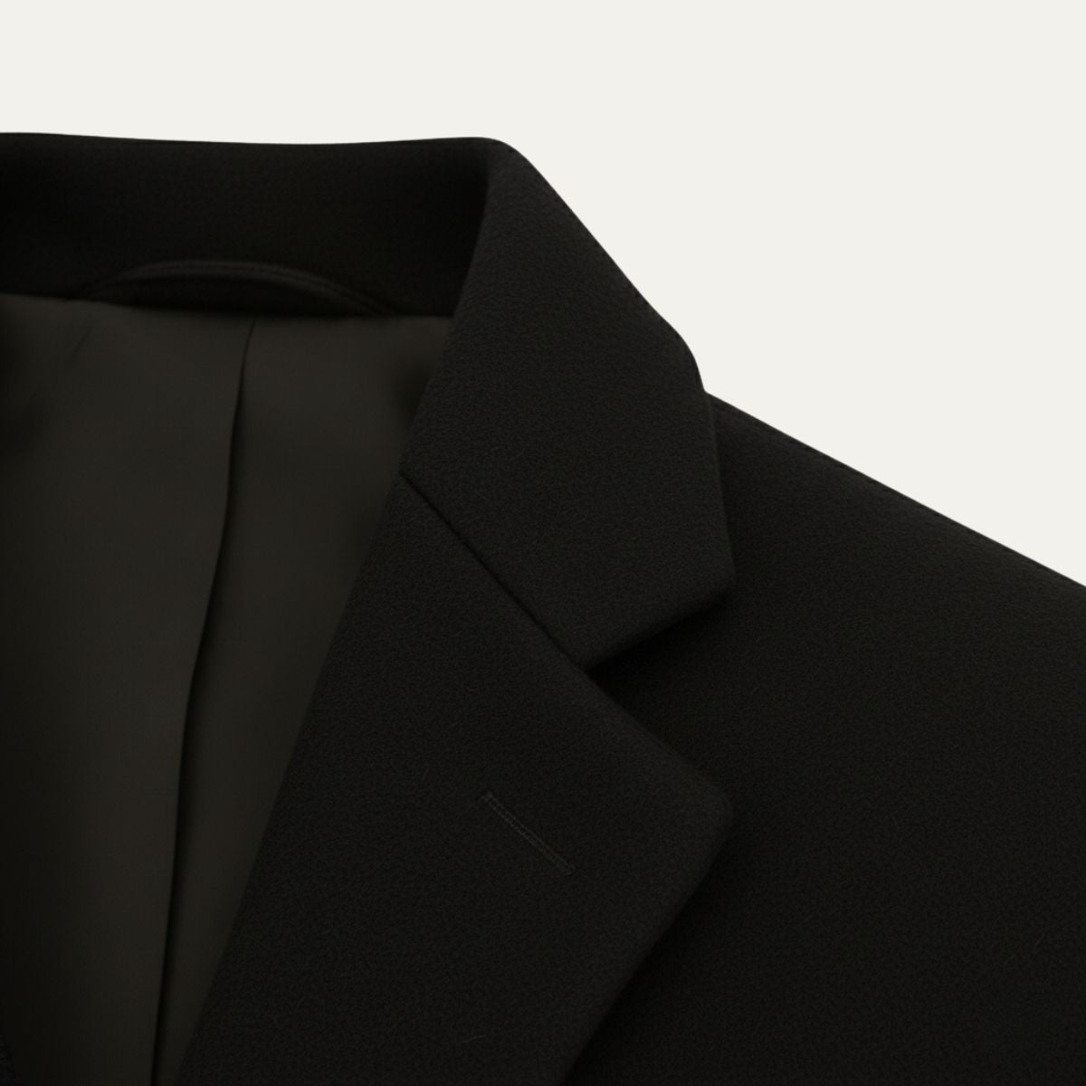 The Brianza Men’s Smart Single Breasted Wool Blend Overcoat