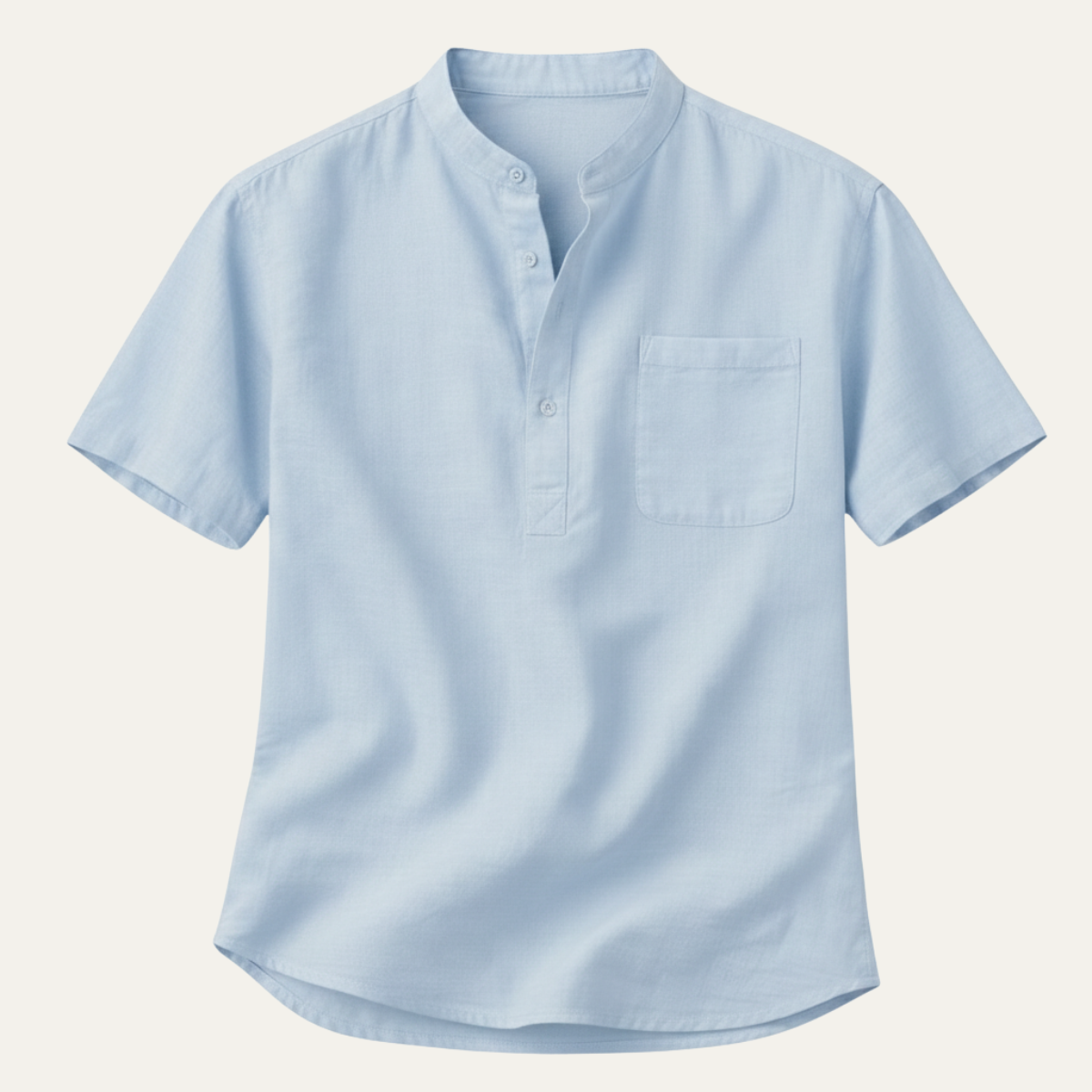 The Sardinia Men’s Casual Linen Henley Summer Shirt
