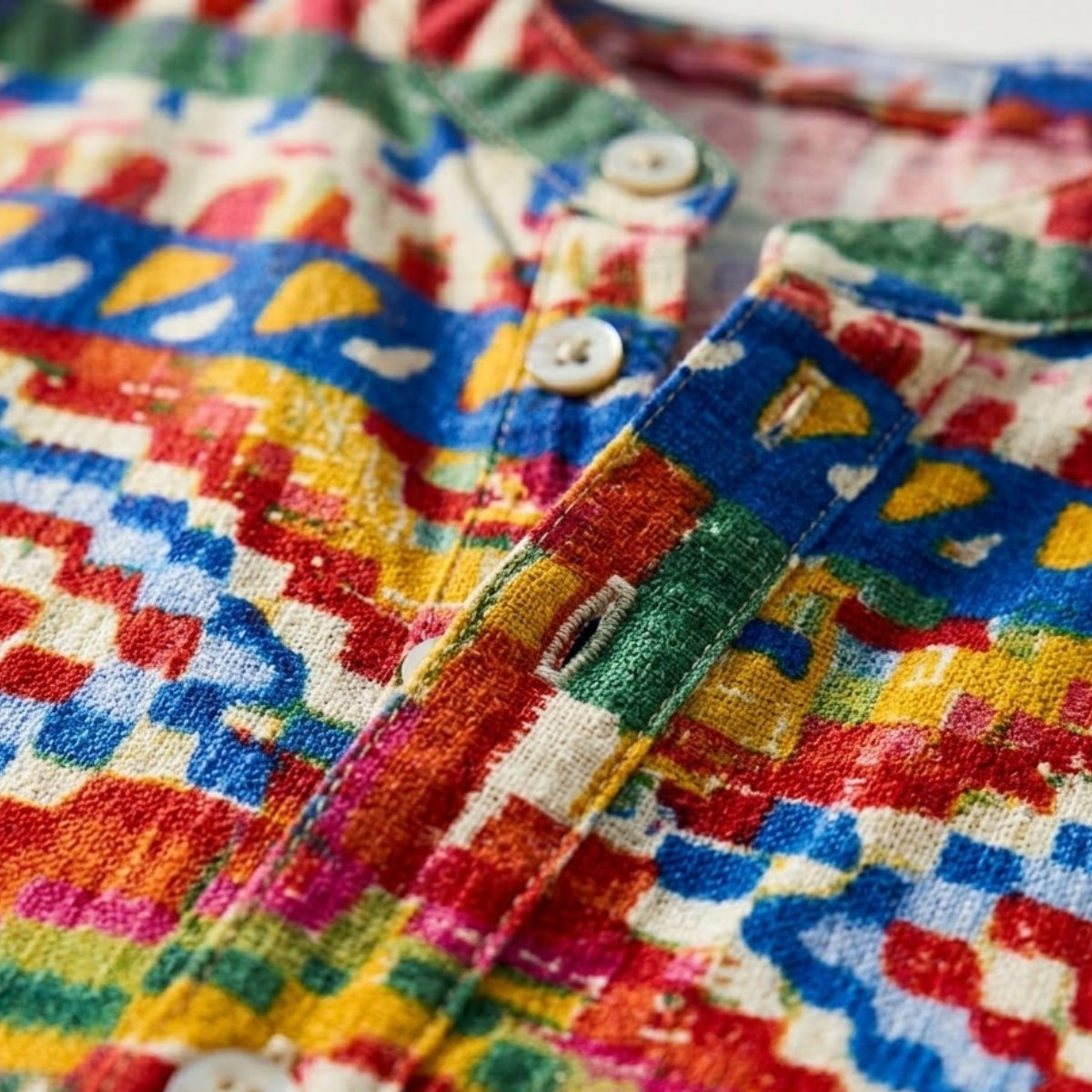 The Crestmoor Men’s HawaiianTropical Button Up Soft Shirt